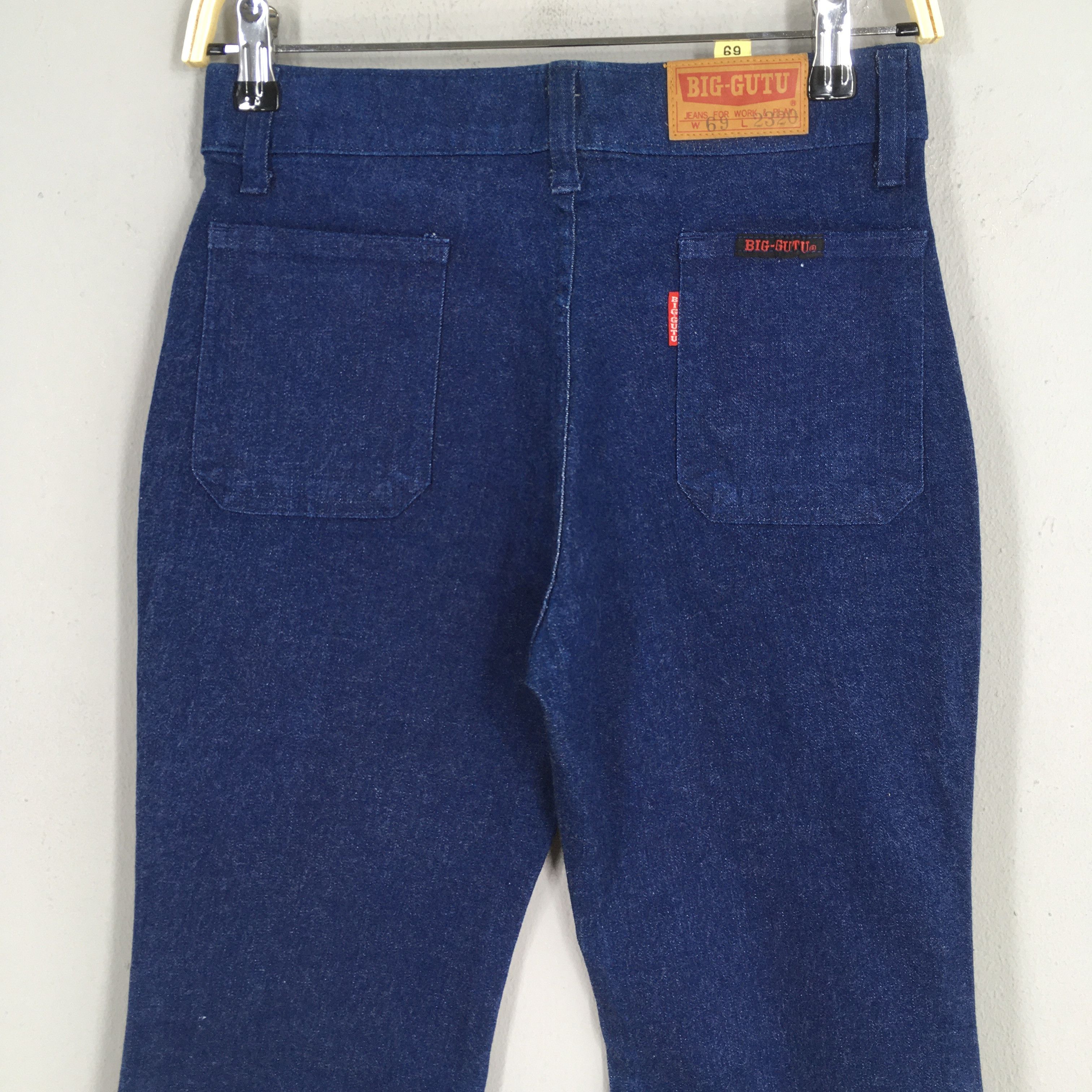 Size 26x29.5 Vintage Big Gutu Blue Flared Bootcut Jeans