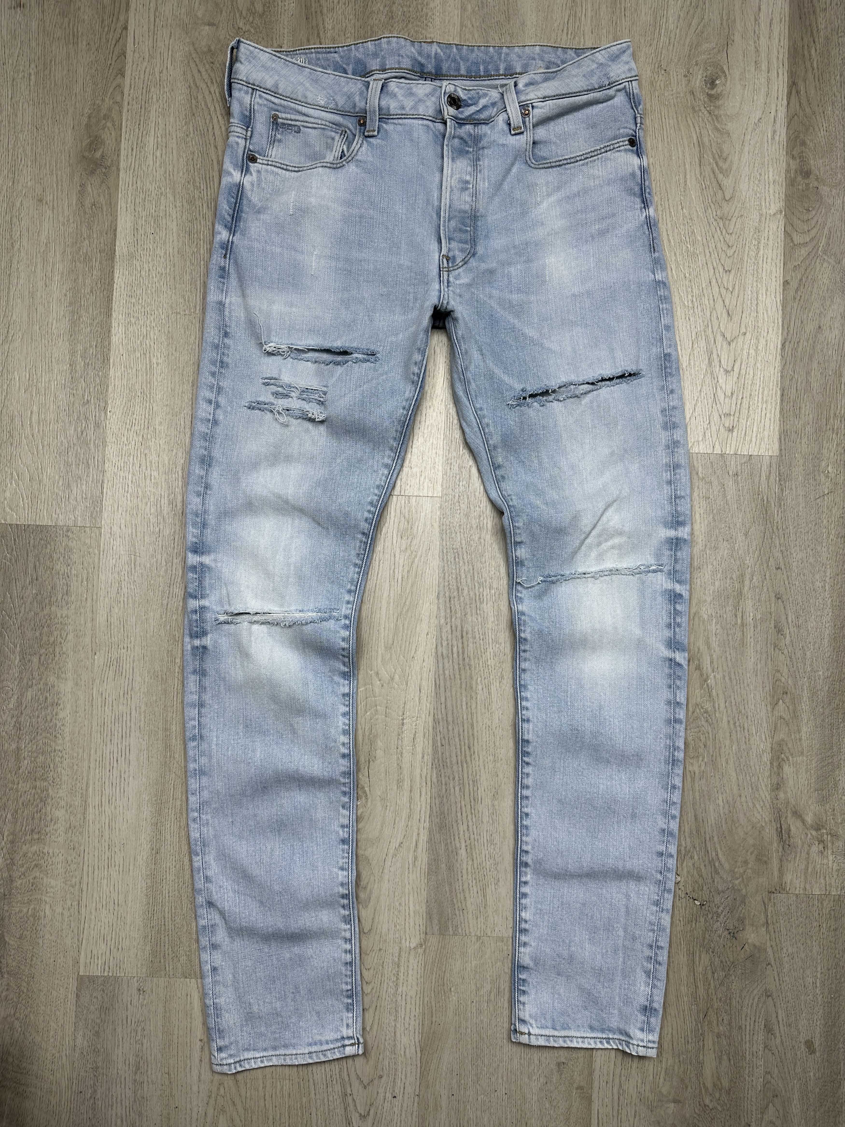G-Star G Star Raw 3301 Slim Mens Denim Pants Jeans Size US 34 / EU 50 - 1 Thumbnail