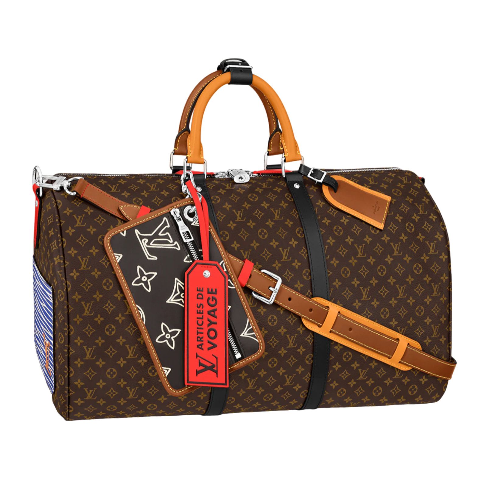 Louis Vuitton Louis Vuitton Keepall Bandouliere Patchwork Travel Bag Size ONE SIZE - 1 Thumbnail