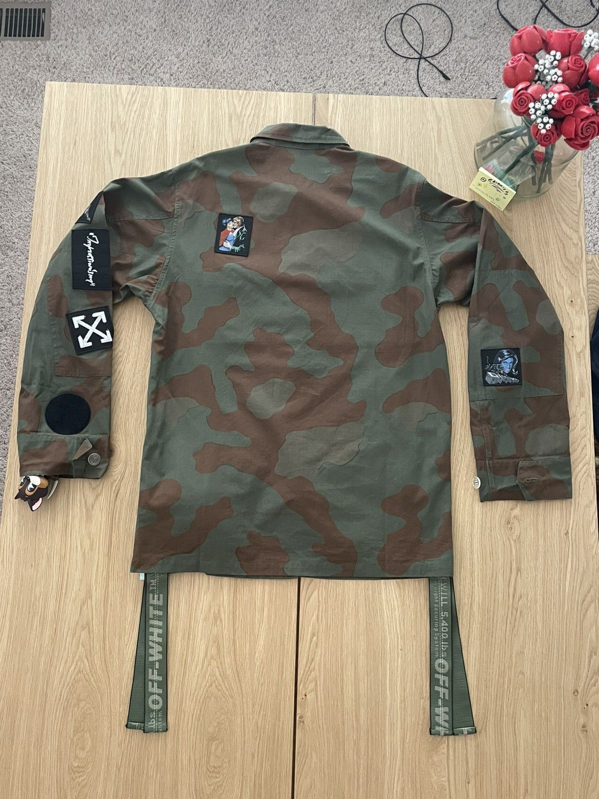 Off-White Impressionism SS19 Camo field jacket with patches 🧩🧙🏿‍♀️🐆 Size US S / EU 44-46 / 1 - 4 Thumbnail