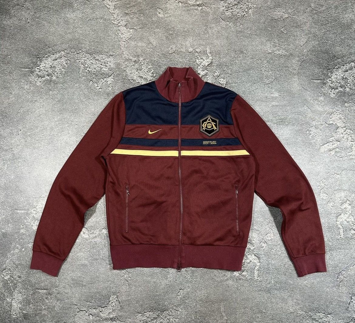 Nike × Vintage Arsenal football zip hoodie 2005 Soccer Nike Jersey Highbury Size US M / EU 48-50 / 2 - 1 Thumbnail