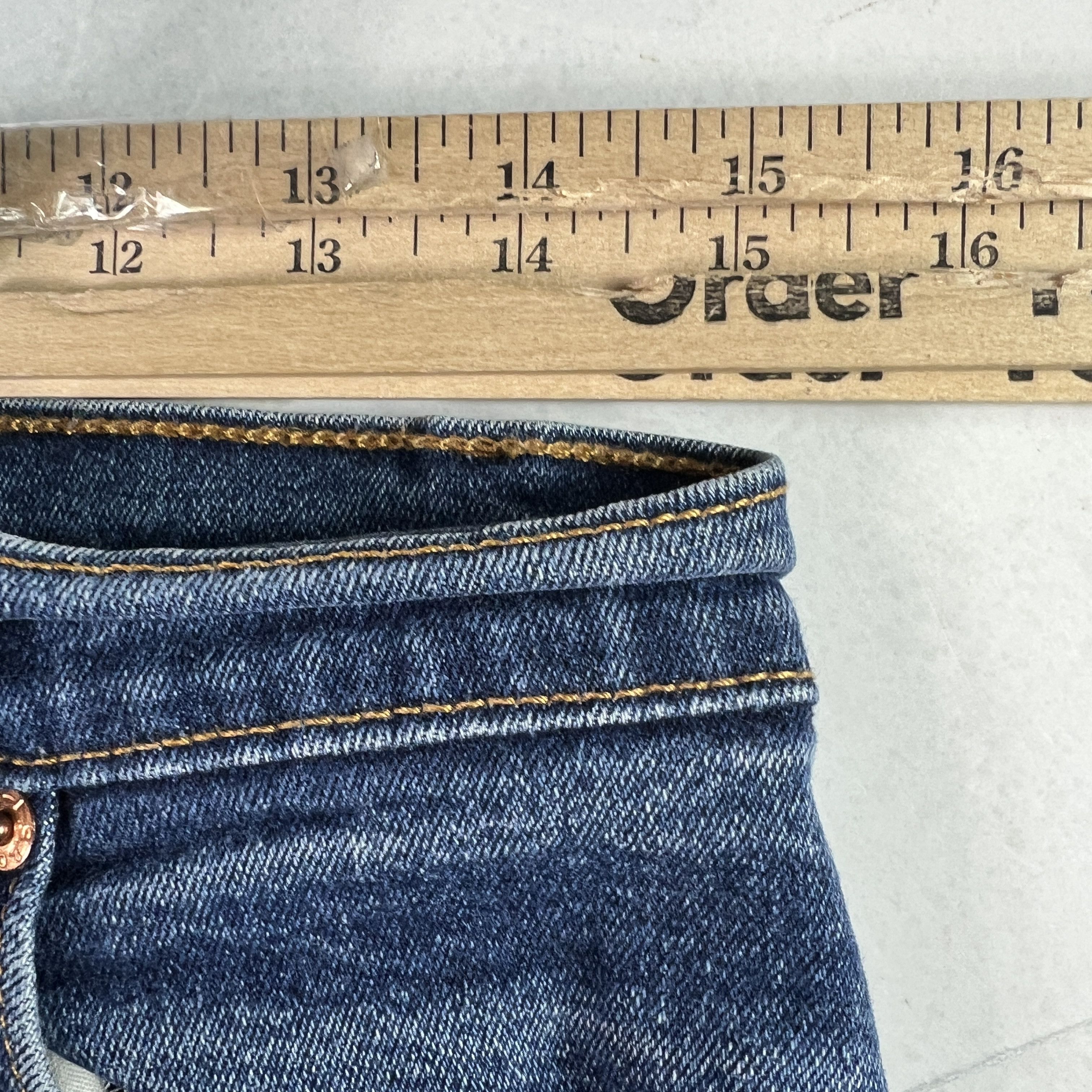 Levi's VTG 90s Levi's Jeans 550 Relaxed Tapered Blue Stretch Denim Size 30" / US 8 / IT 44 - 23 Thumbnail