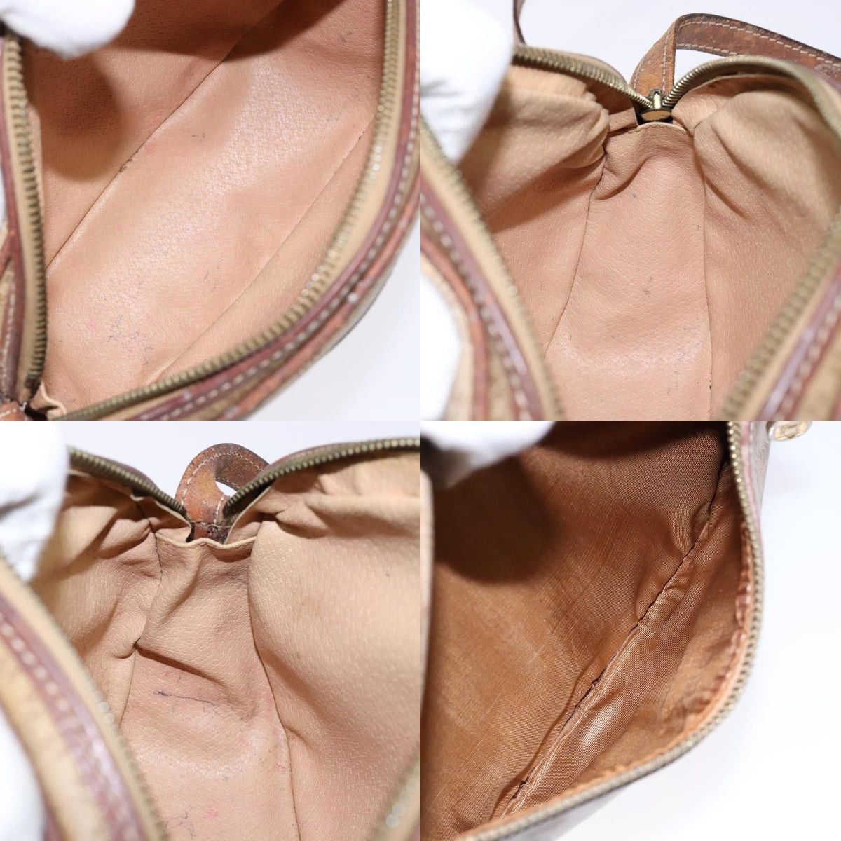 Celine CELINE Macadam Canvas Shoulder Bag Pvc Beige Gold Size ONE SIZE - 12 Thumbnail