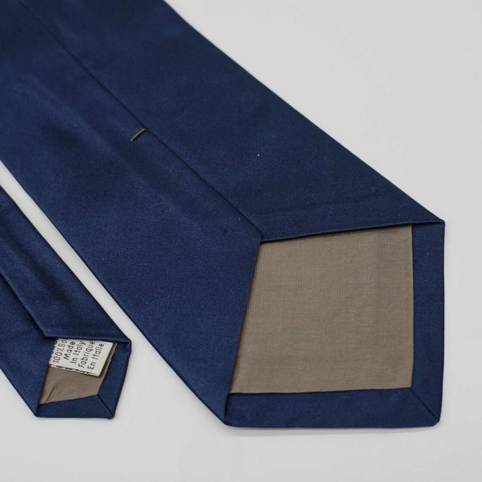 Calvin Klein Calvin Klein Collection Metallic Solid Blue Short Wide Silk Size ONE SIZE - 5 Thumbnail