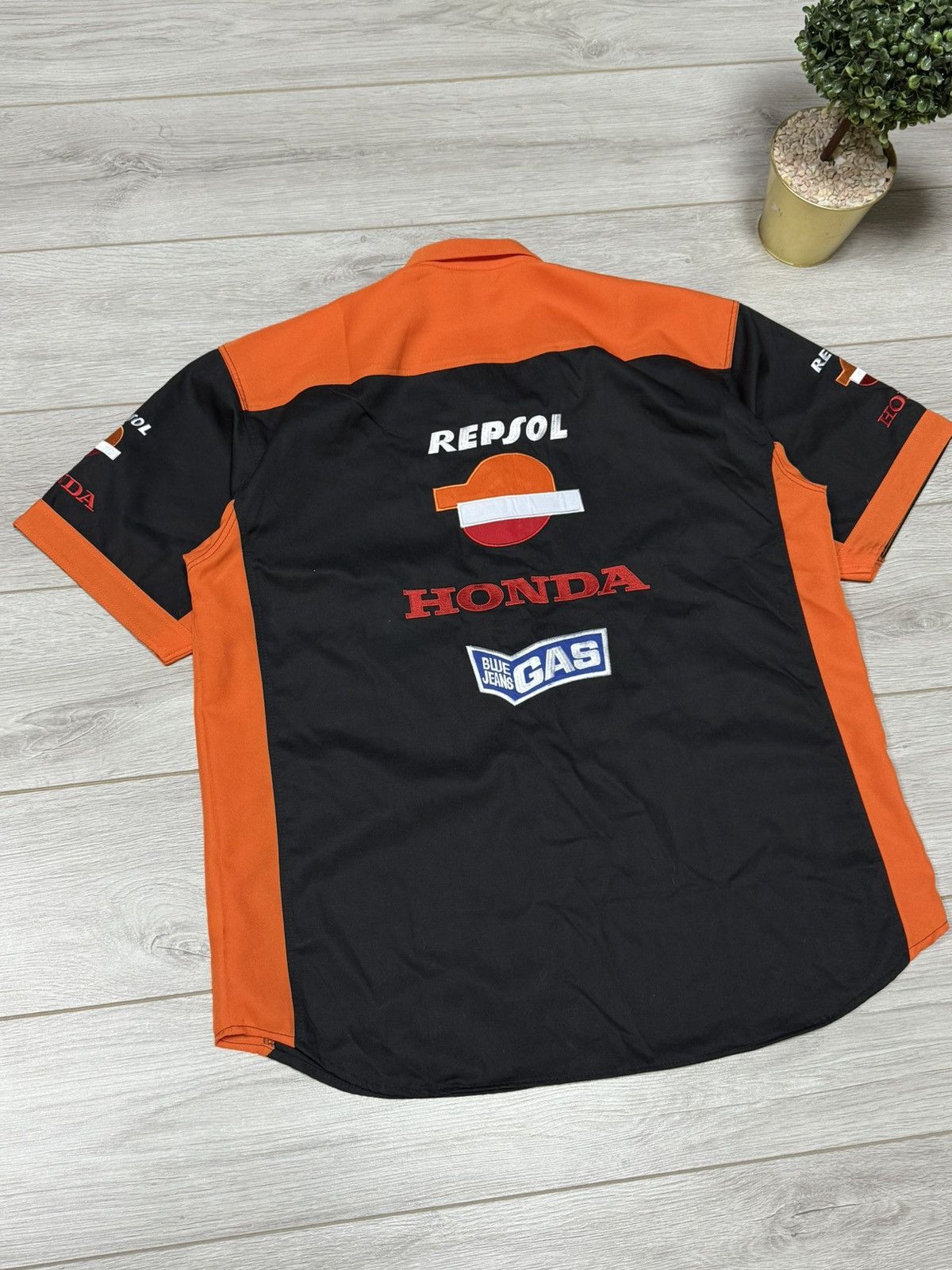 Honda Honda repsol vintage shirt buttons up Size US XXL / EU 58 / 5 - 6 Thumbnail