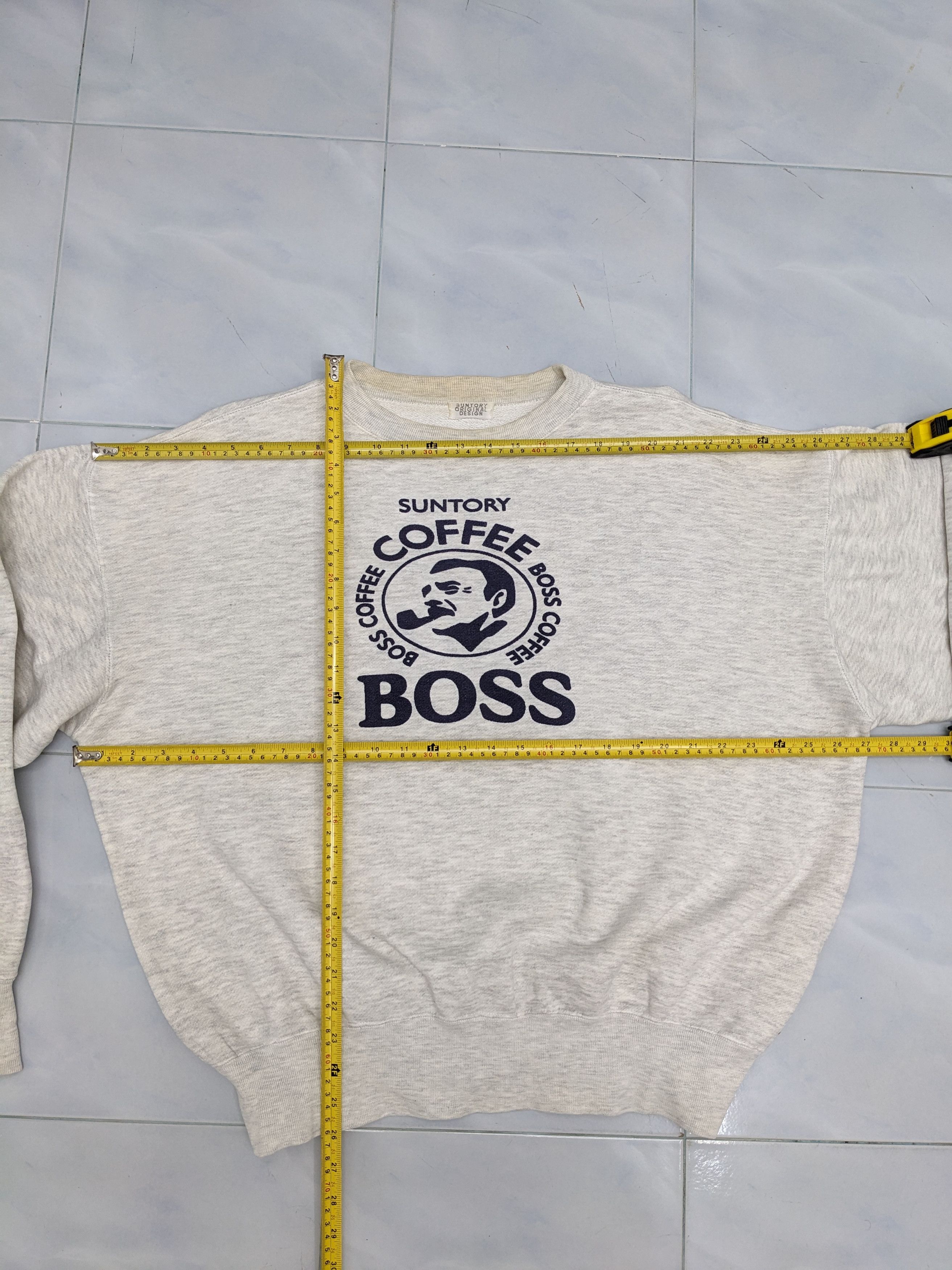 Japanese Brand Vintage Suntory BOSS Coffee Original Design Sweatshirt Size US XXL / EU 58 / 5 - 7 Thumbnail