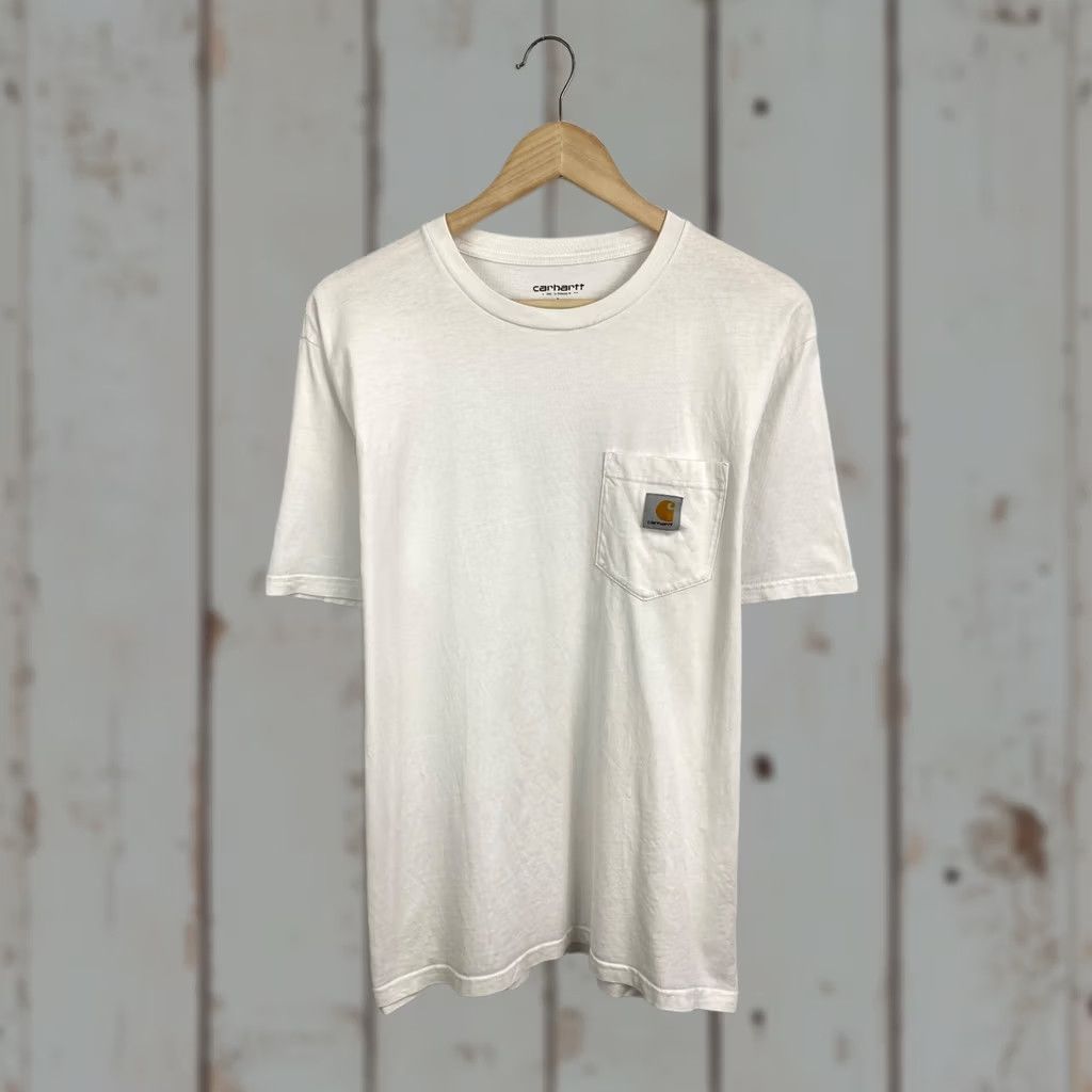 Carhartt VINTAGE Carhartt Box Logo T-Shirt Mens L White Retro Y2K Rare Hype Size US L / EU 52-54 / 3 - 1 Thumbnail