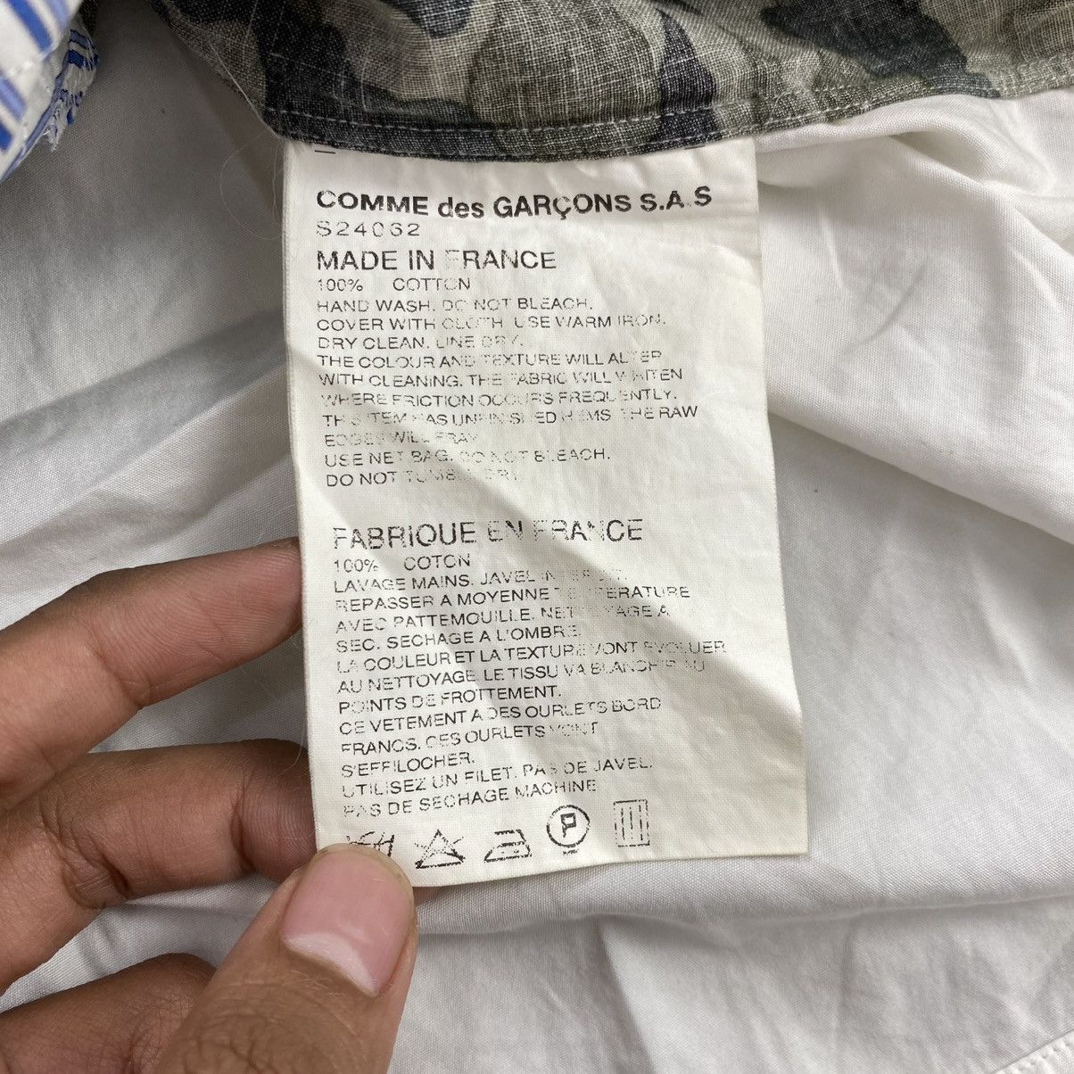 Comme des Garcons SHIRT 🇯🇵SS16 Comme des Garcons Tshirt CDG Patchwork Shirt Designer Size US L / EU 52-54 / 3 - 12 Thumbnail