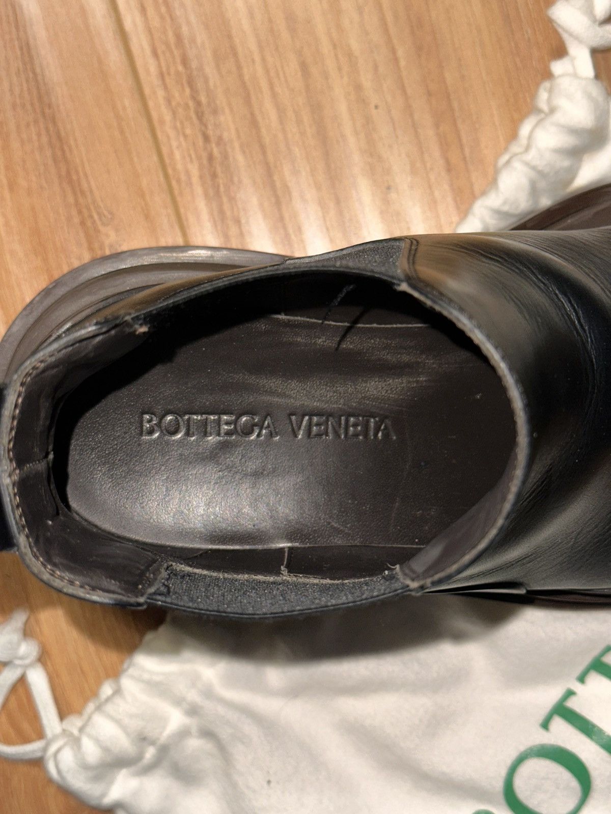 Bottega Veneta Bottega Veneta Black and Brown Tire Chelsea Boots Size US 7 / EU 40 - 5 Thumbnail