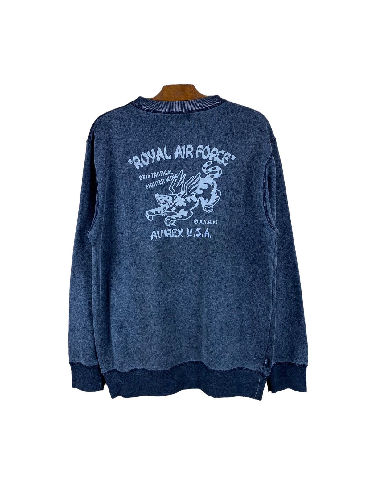Avirex × Vintage VINTAGE “ ROYAL AIR FORCE “ AVIREX USA SWEATSHIRT Size US L / EU 52-54 / 3 - 1 Thumbnail