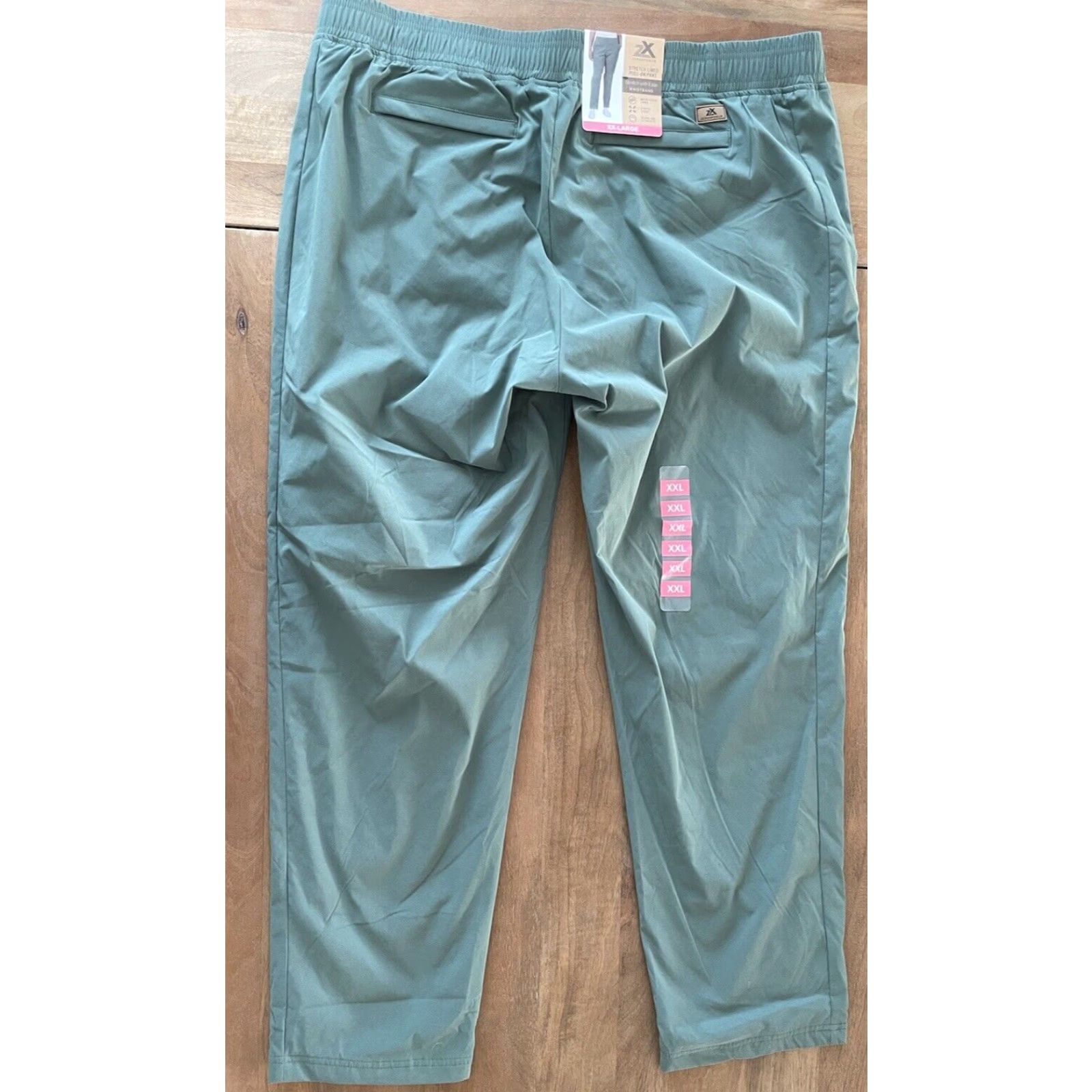 ZeroXposur NWT ZeroXposur Stretch Pull On Pants XL Green Zip Pockets Jogger Women Size XL City Hip Hop 80s 90s Commuter Style Pants Size 40" / US 18 - 2 Thumbnail