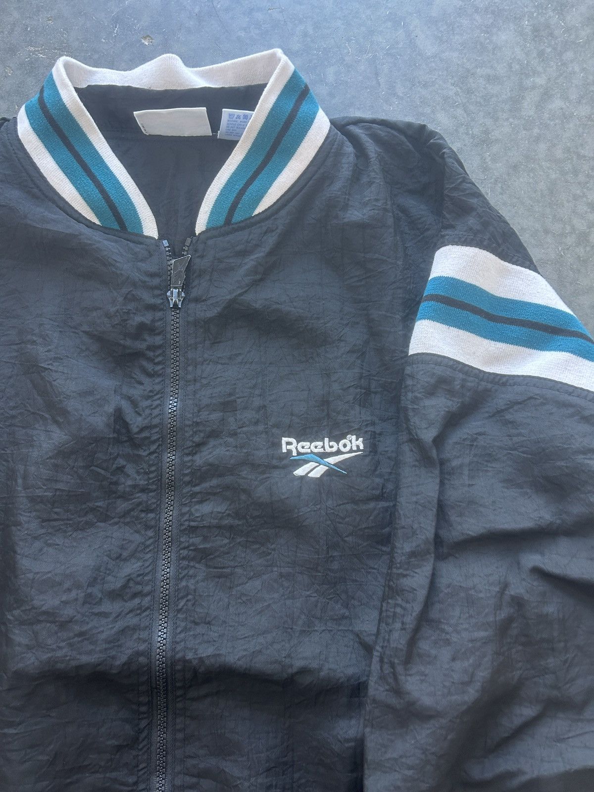 Reebok × Vintage Vintage 90s Reebok Zip Up Jacket Size US L / EU 52-54 / 3 - 4 Thumbnail
