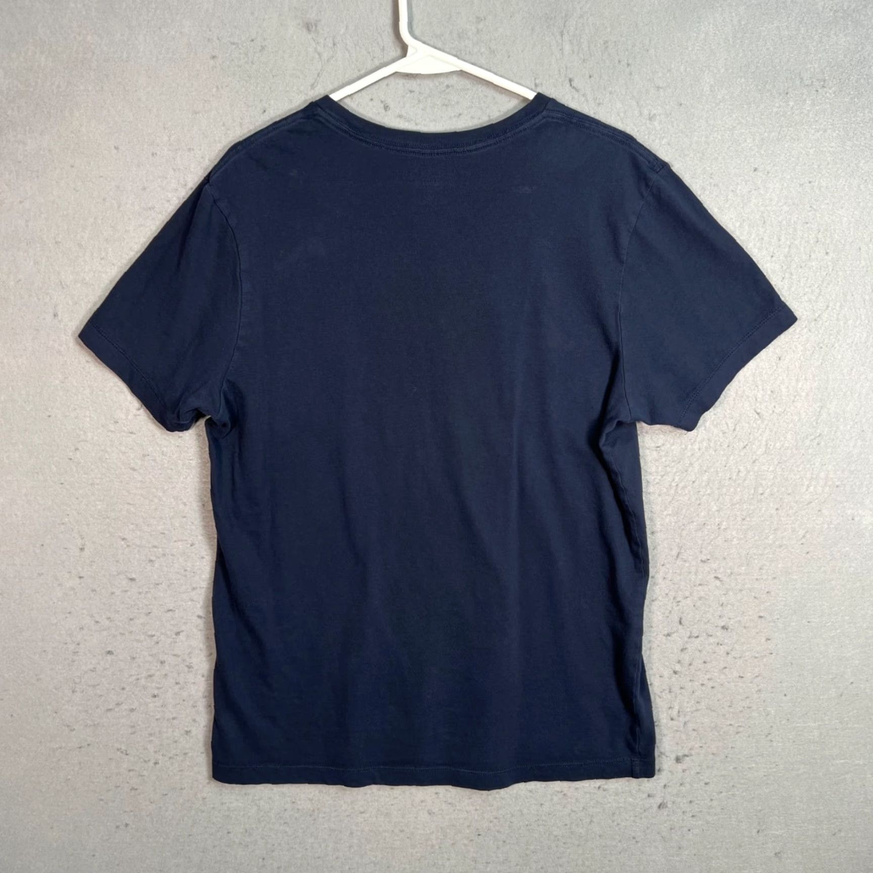 J.Crew J.CREW MEN'S T-SHIRT V-NECK Navy Blue 100% COTTON Medium Short Sleeve Solid Size US M / EU 48-50 / 2 - 2 Thumbnail