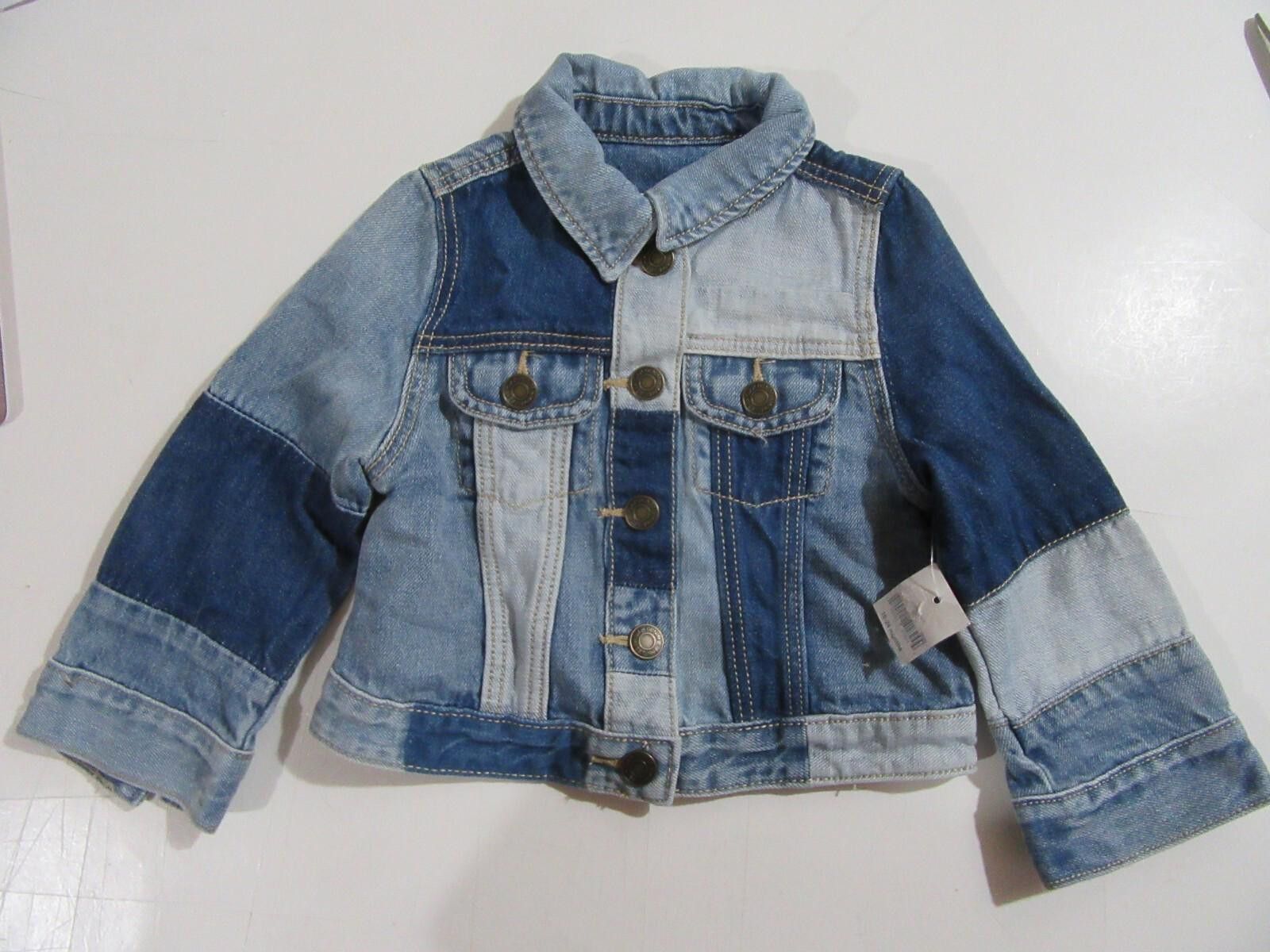 Gap Baby Gap Denim Jacket 18-24 Months EUC Distressed Patchwork Size US XXS / EU 40 - 1 Thumbnail
