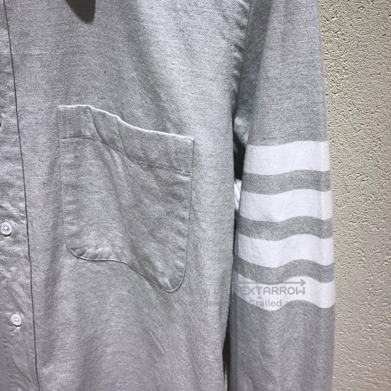 Thom Browne Thom Browne Cotton Shirt, Medium Grey Size US M / EU 48-50 / 2 - 3 Thumbnail
