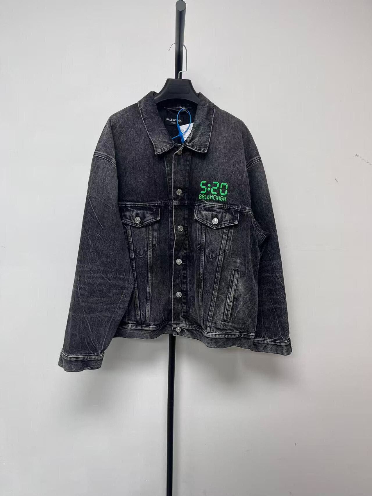 Balenciaga balenciaga vintage denim jacket unisex black gray Size US M / EU 48-50 / 2 - 1 Thumbnail