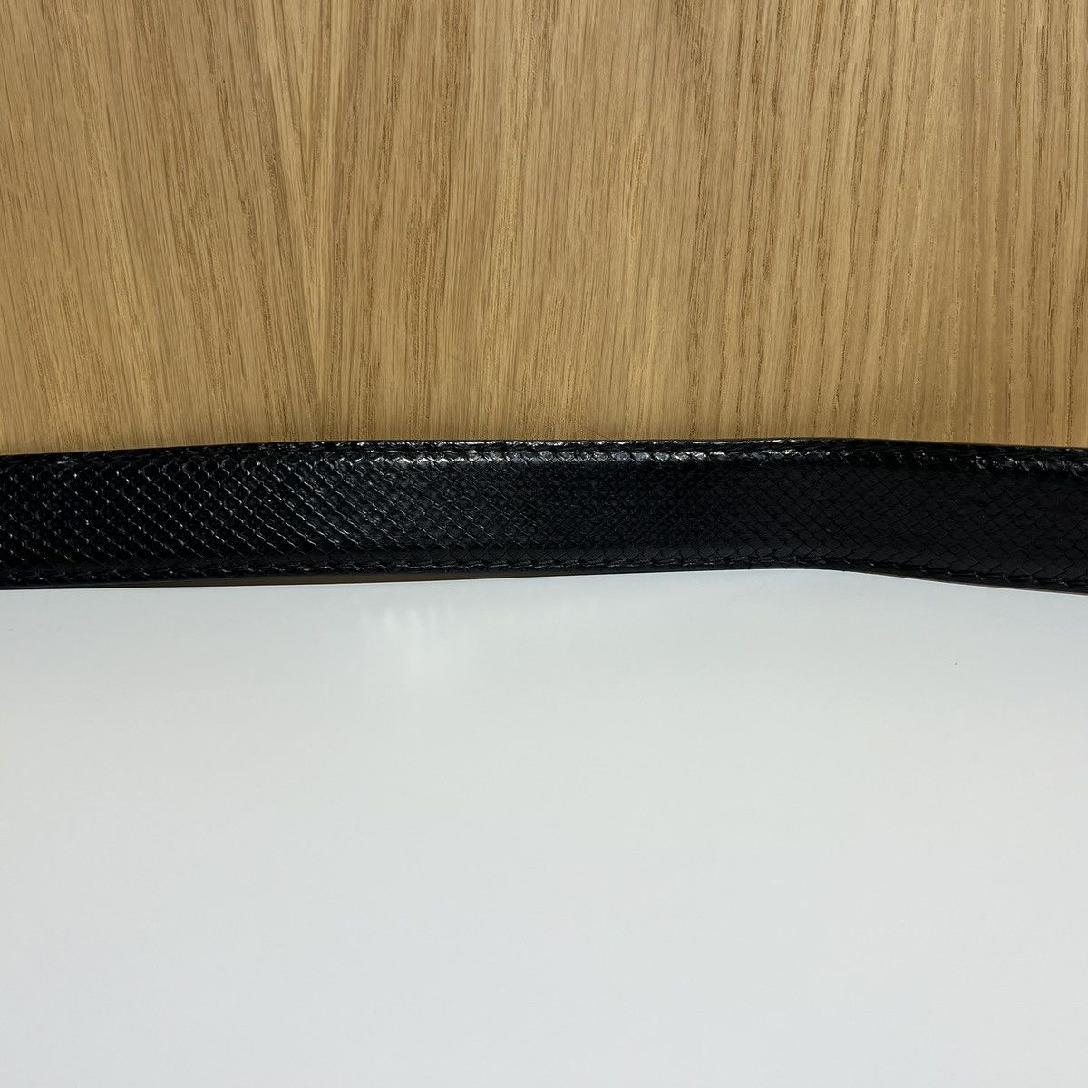Gucci 🔹Gucci G Buckle Python Leather Belt 203742 Size ONE SIZE - 6 Thumbnail