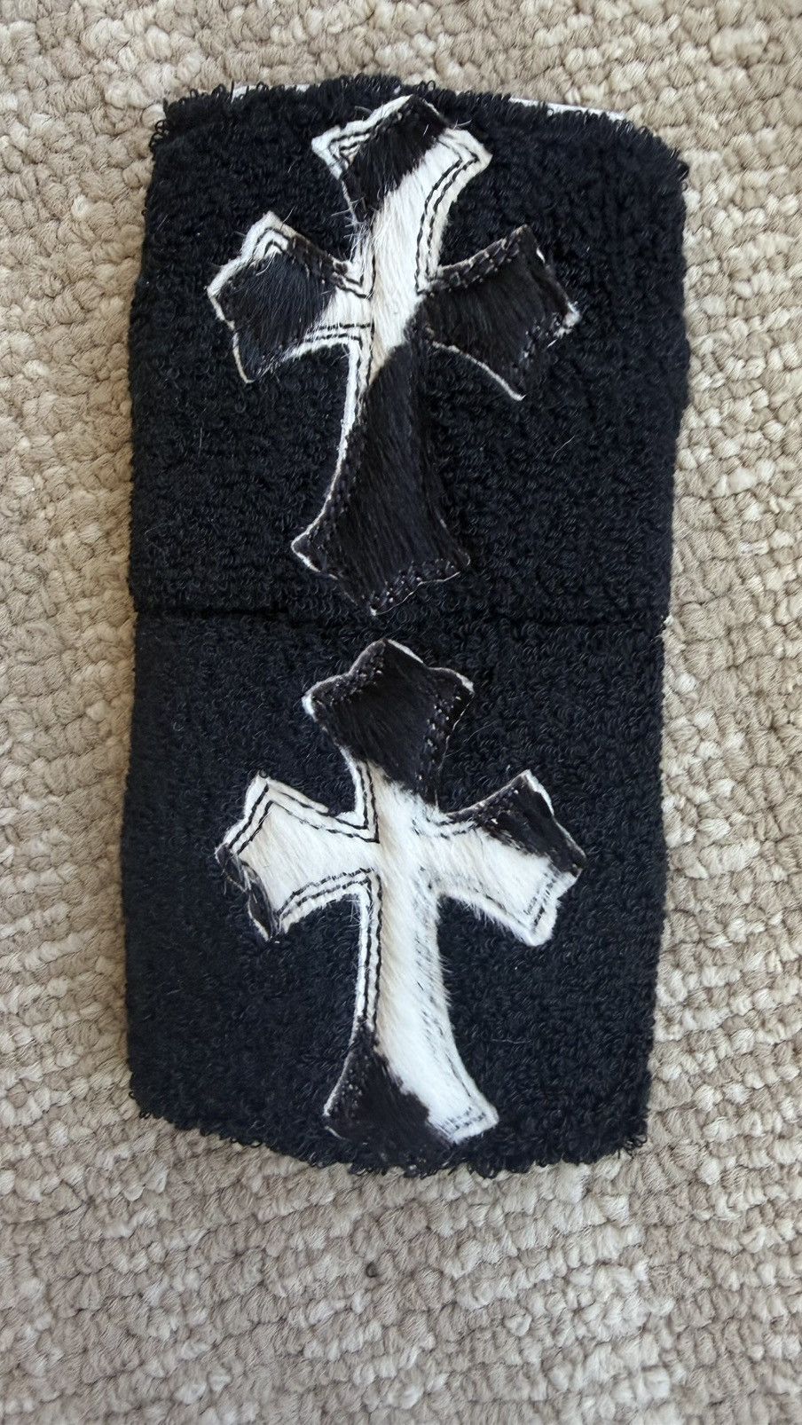 Chrome Hearts Zebra Stripe Pony Hair Sweatbands set of 2 Chrome Hearts Size ONE SIZE - 2 Thumbnail