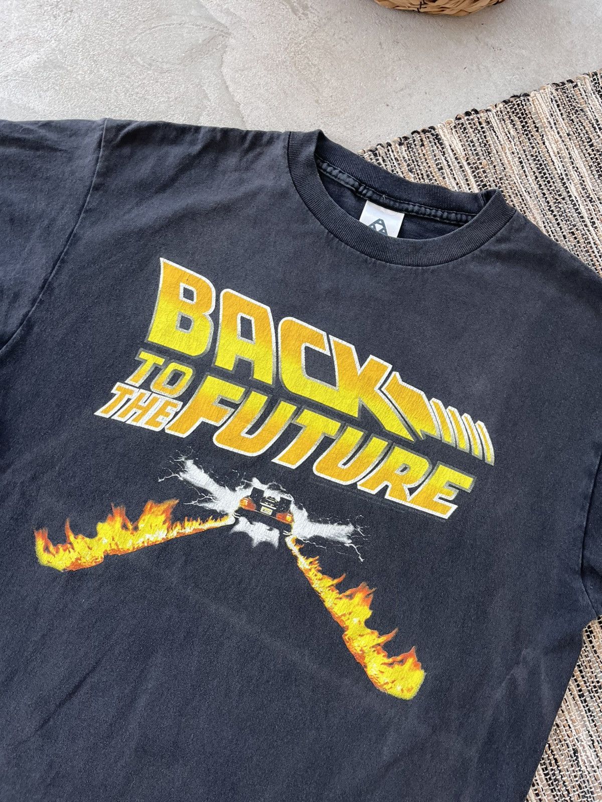 Band Tees 00s Vintage Back to the Future Faded Black Movie Tshirt Y2K Size US M / EU 48-50 / 2 - 6 Thumbnail