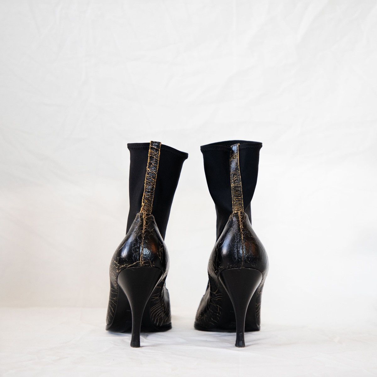Miu Miu Miu Miu FW 2001 'Cracked' Sock Pumps Size US 10 / IT 40 - 4 Thumbnail