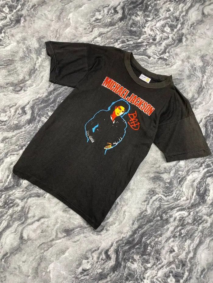 Vintage Vintage Michael Jackson 80s 90s T Shirt Single Stitch 80s Size US M / EU 48-50 / 2 - 1 Thumbnail