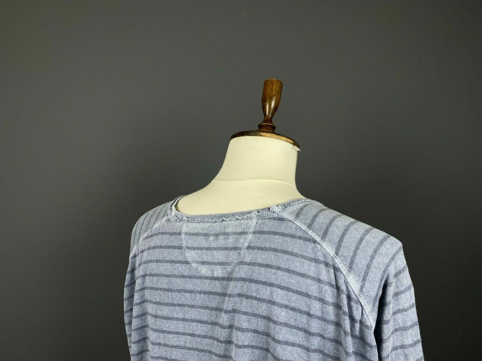 Oscar De La Renta Men Oska Blue Striped Crew Neck Jumper Pullover Size 2 Size XS / US 0-2 / IT 36-38 - 6 Thumbnail