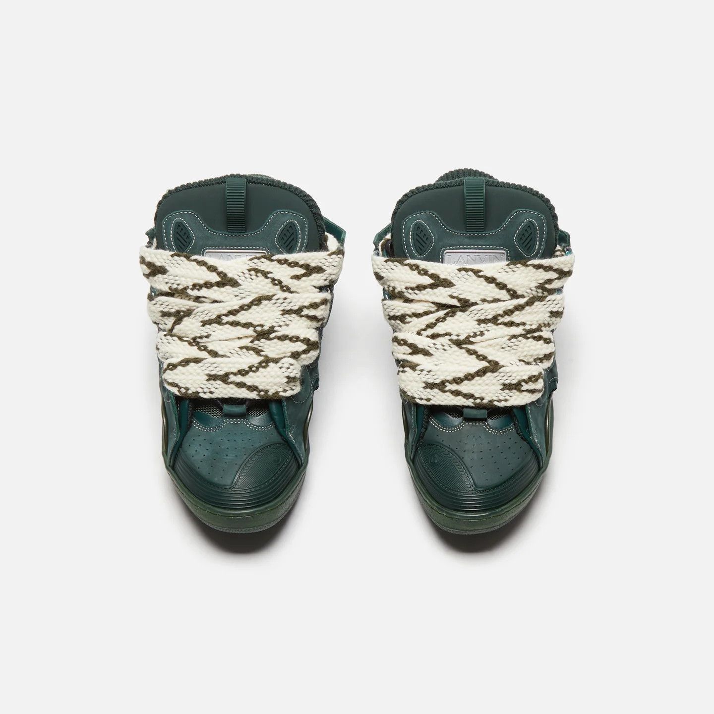 oc11z0325 Curb Low Top Sneakers in Dark Green