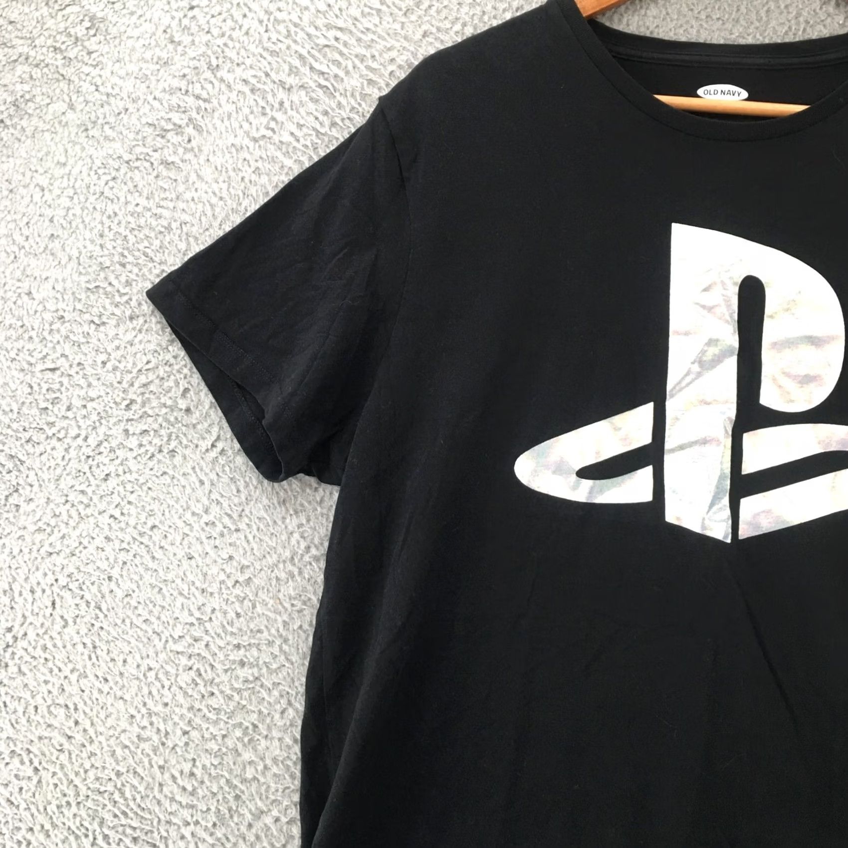 Old Navy Old Navy Playstation T-Shirt Mens XL Black Silver Logo Crew Neck Size US XL / EU 56 / 4 - 3 Thumbnail