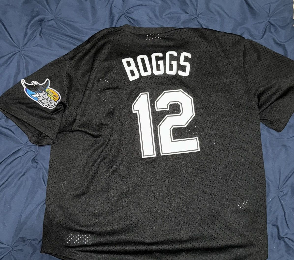 Mitchell & Ness × Vintage Mitchell & Ness 1998 MLB Tampa Bay Devil Rays Wade Boggs #12 Size US XXL / EU 58 / 5 - 9 Thumbnail