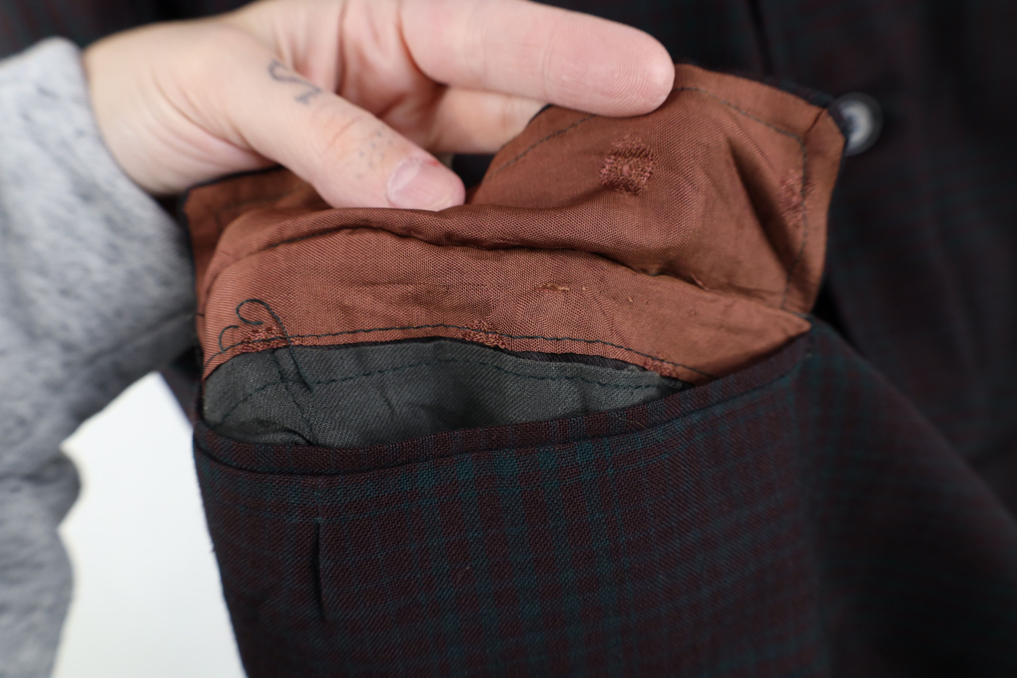 Vintage Vintage 50s 60s Streetwear Rayon Gabardine Suit Jacket USA Size US XL / EU 56 / 4 - 8 Thumbnail