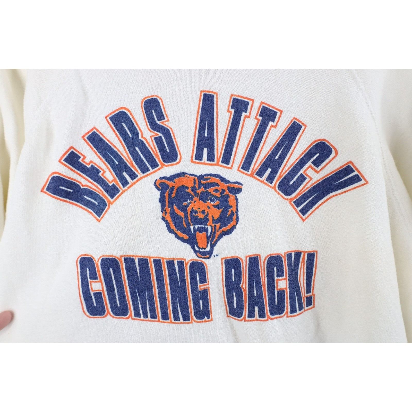 Vintage Vintage 70s 80s Bears Attack Chicago Bears Football Hoodie Size M / US 6-8 / IT 42-44 - 4 Thumbnail