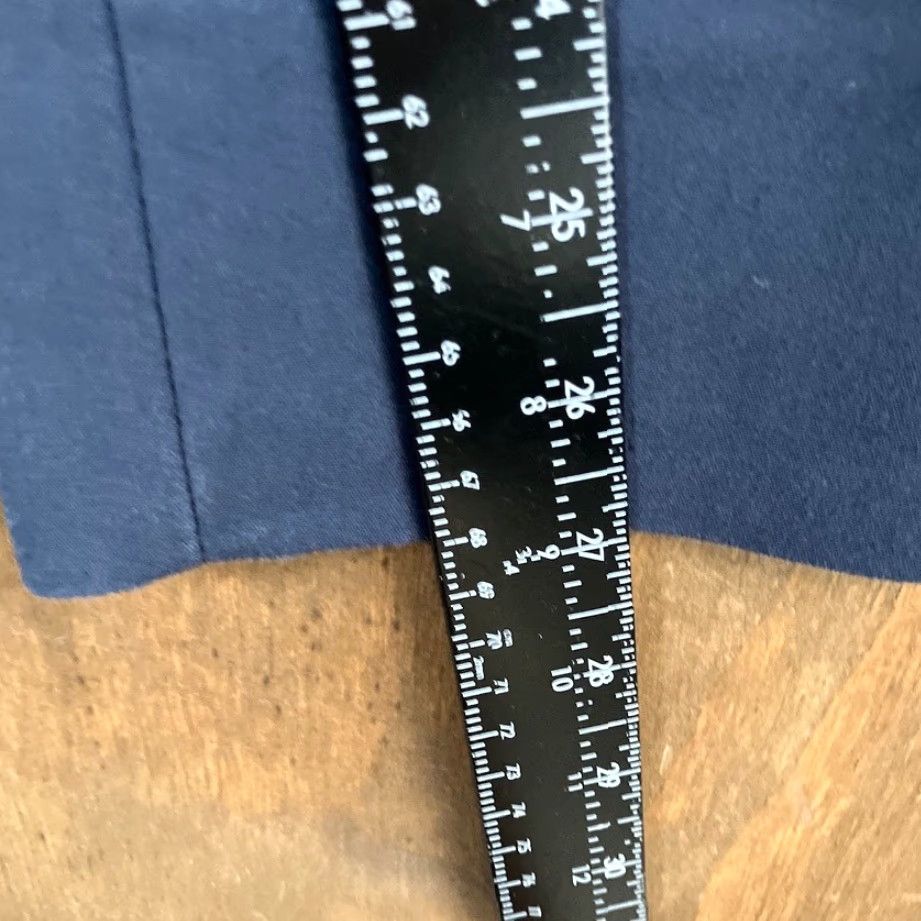Zara Zara Womens Pants Navy Blue Mid Rise Chino Side Zip Ankle Workwear Small Size 30" / US 8 / IT 44 - 7 Thumbnail