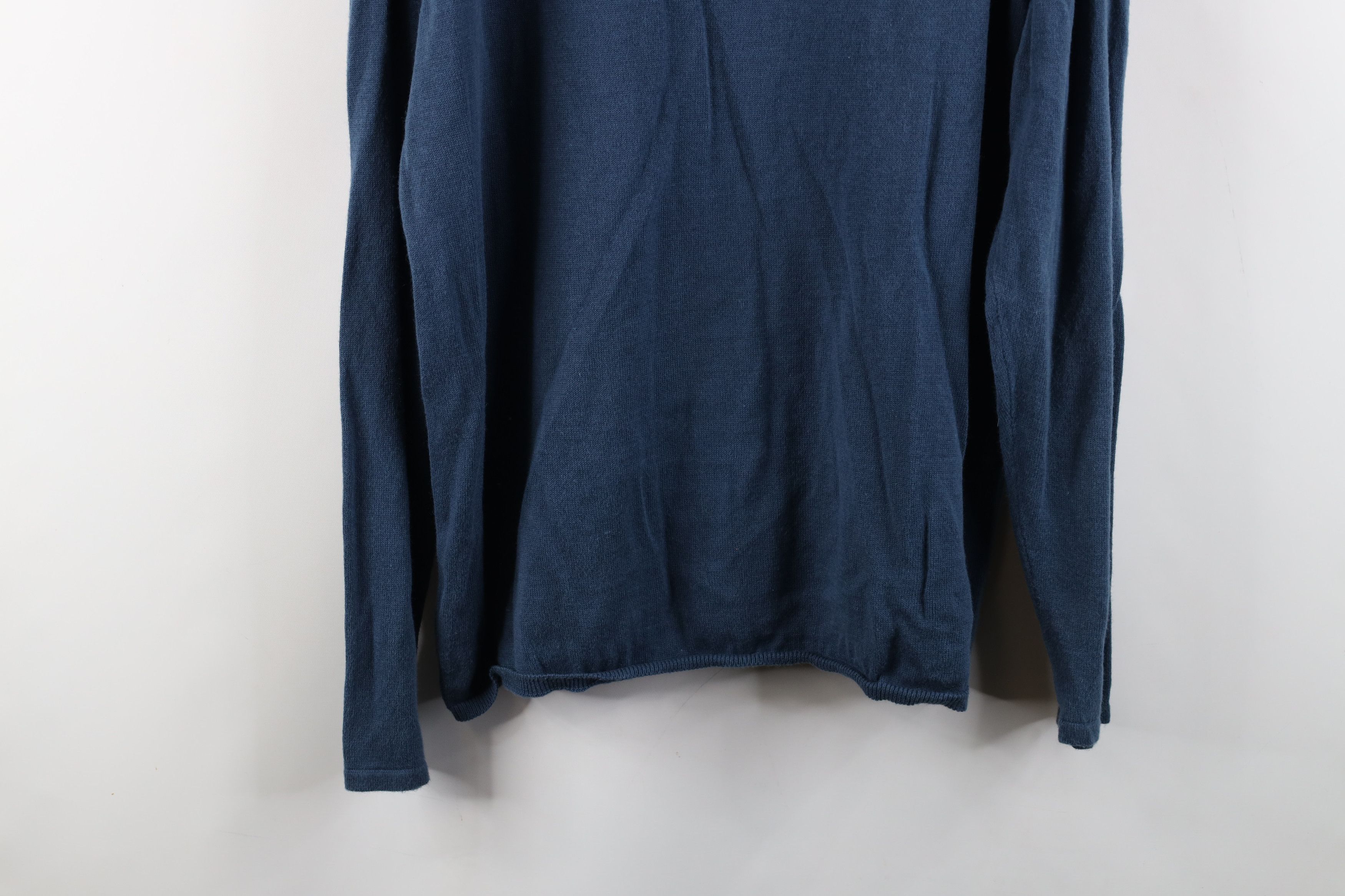 Vintage Vintage 90s Streetwear Blend Knit Collared Sweater Blue Size US XL / EU 56 / 4 - 10 Thumbnail