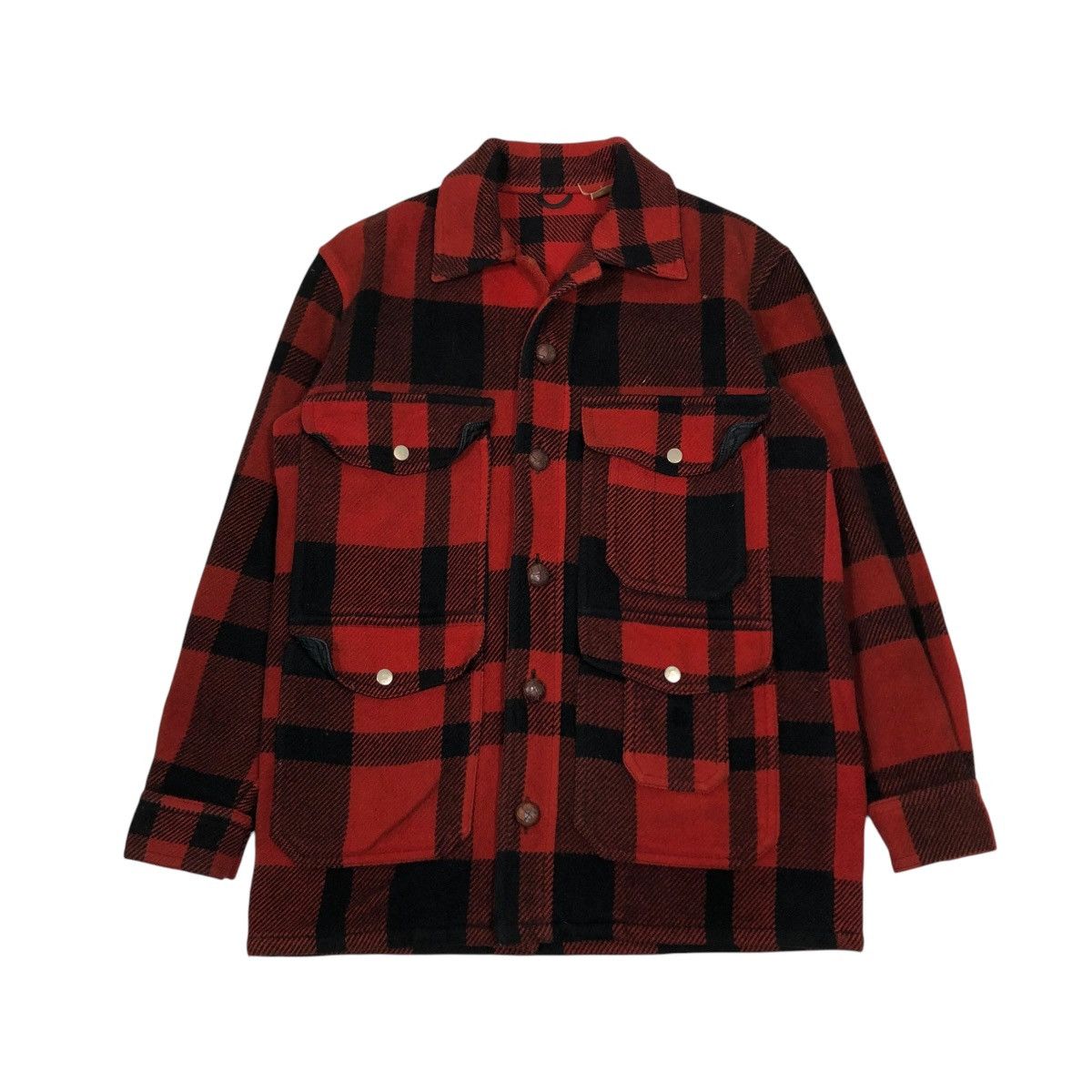 Japanese Brand 🔥VINTAGE WOOL CHORE JACKET MACKINAW KC SPORT FILSON TARTAN Size US M / EU 48-50 / 2 - 1 Thumbnail