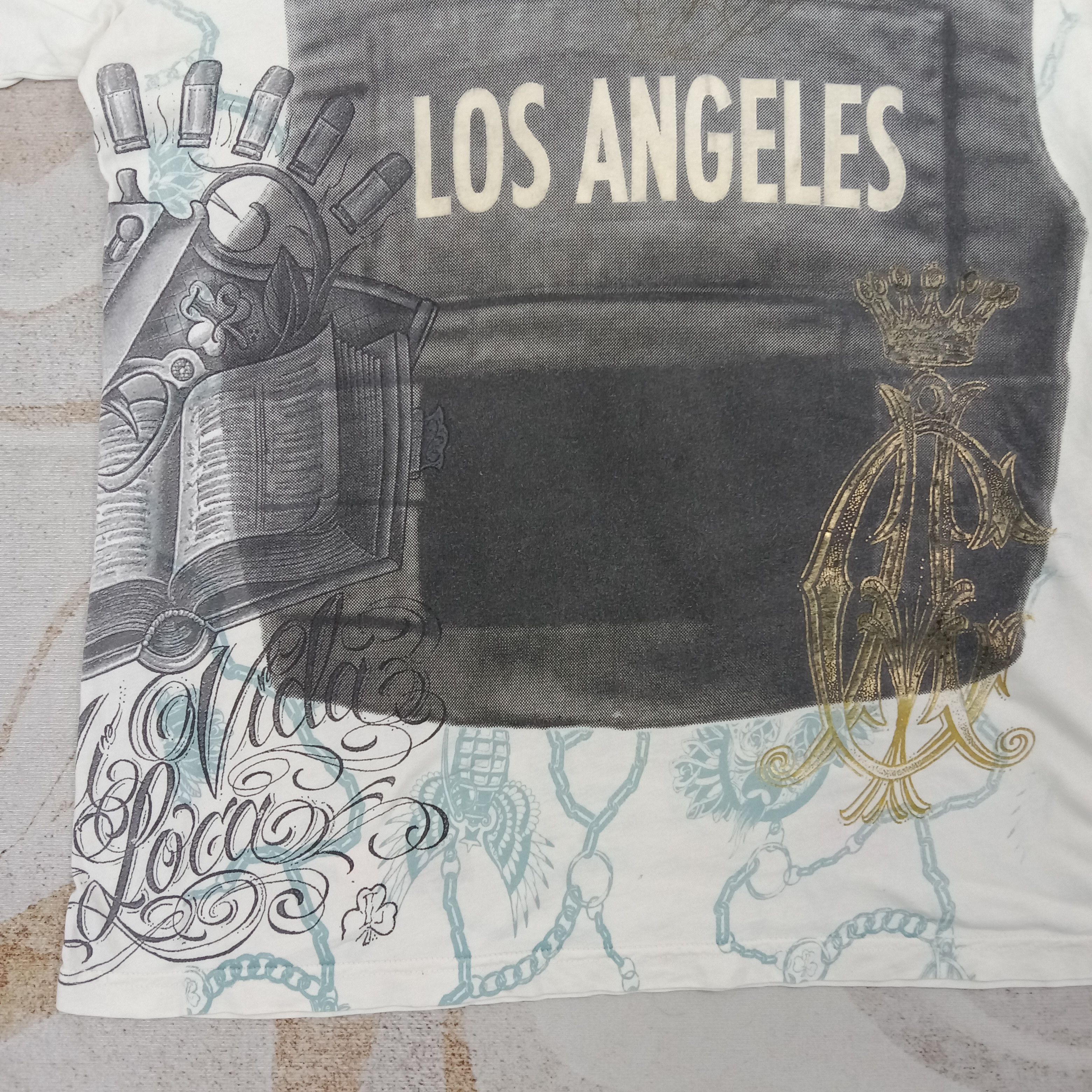 Christian Audigier Christian Audigier Los Angeles Tshirt C267N4 Size US L / EU 52-54 / 3 - 2 Thumbnail