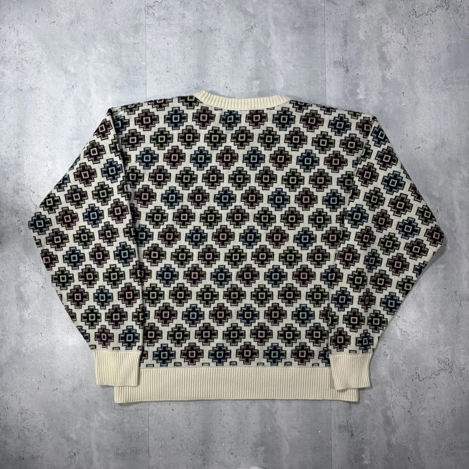 Saks Fifth Avenue Vintage 90’s Saks Fifth Avenue Aztec Wool Knit Sweater Size US L / EU 52-54 / 3 - 7 Thumbnail