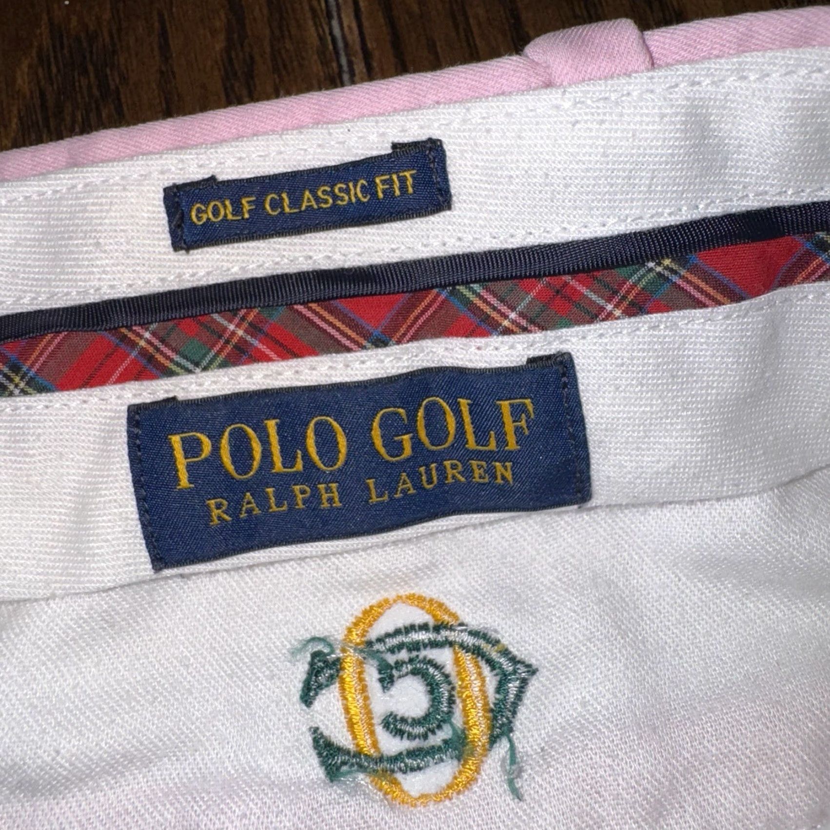 Lululemon Polo Ralph Lauren Shorts Mens 38 Pink Embroidered Oakmont Country Club OCC Chino Casual Men Polyester Knit Moisture Wicking 8.5 Inseam ZZ Size US L / EU 52-54 / 3 - 3 Thumbnail