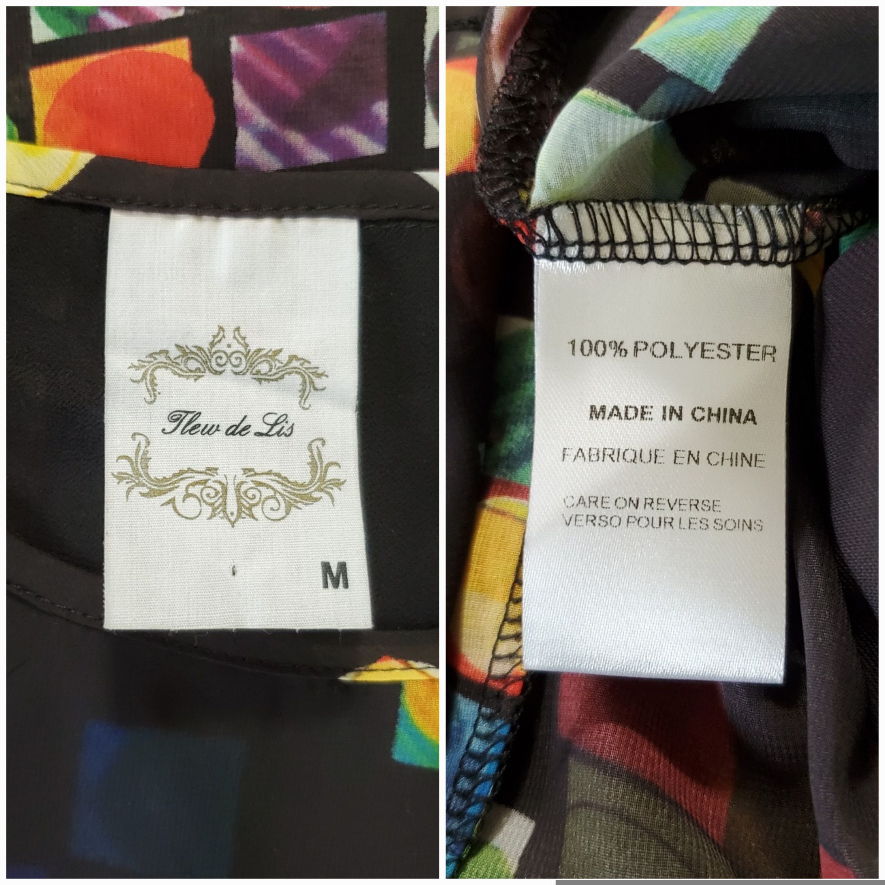 Other Fleur de Lis Size M Blouse Cold Shoulder Sleeveless Chiffon Size M / US 6-8 / IT 42-44 - 9 Thumbnail