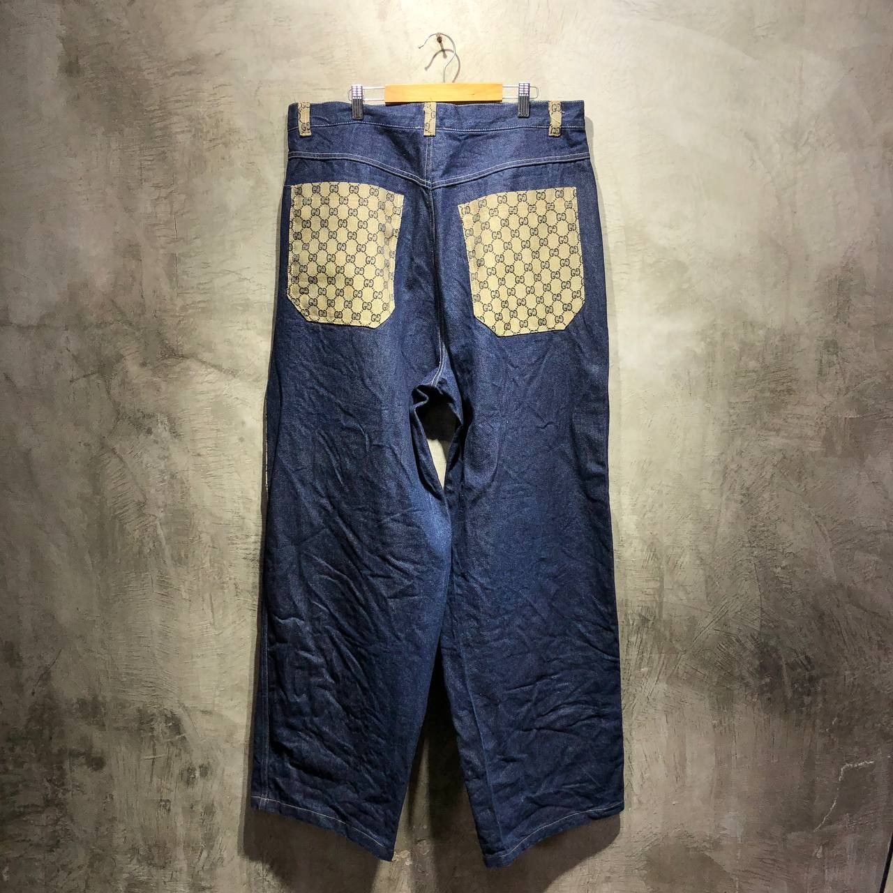 Gucci Gucci GG monogram Denim wide pants Size US 36 / EU 52 - 4 Thumbnail