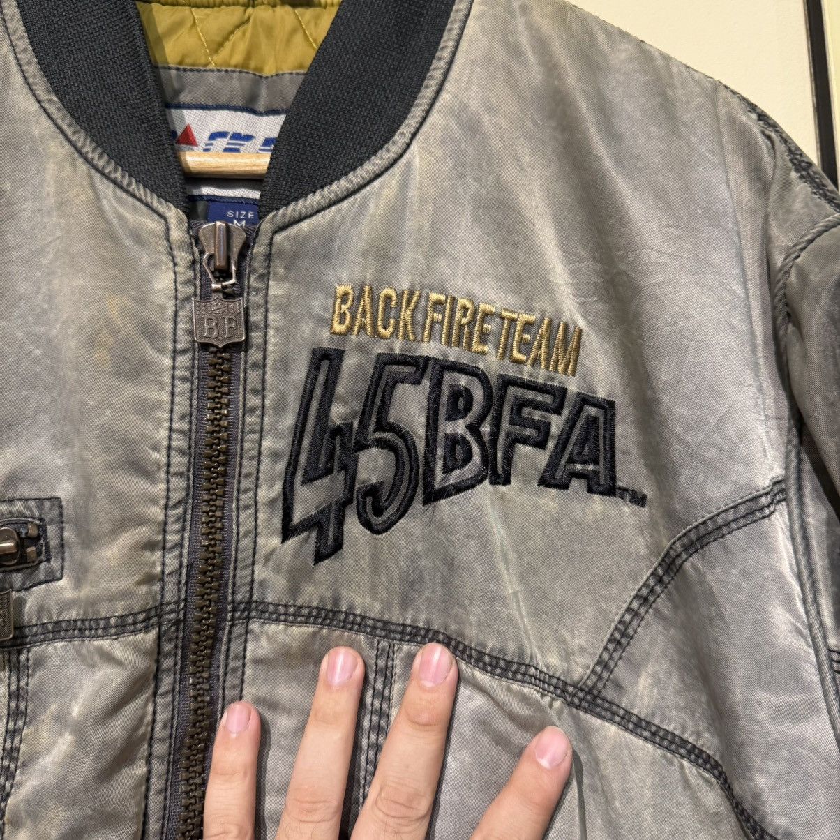 Japanese Brand × Vintage Vintage Back Fire Bomber Jacket Size US M / EU 48-50 / 2 - 4 Thumbnail