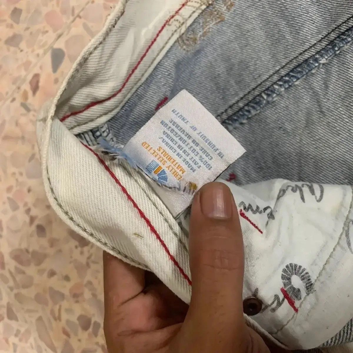 Akademiks STEALS 💥 Baggy Akademiks Jeans Patchwork Style Denim Pants Size US 36 / EU 52 - 7 Thumbnail