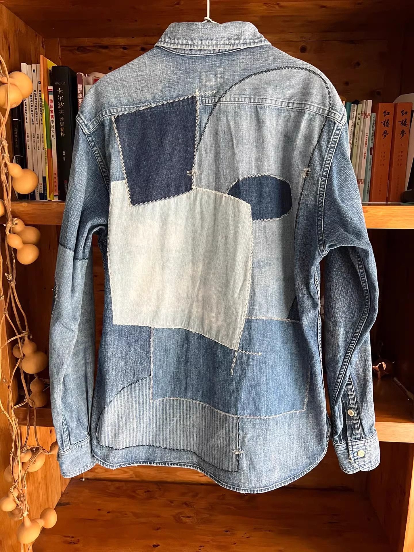 Japan Blue Jeans Japan Blue Jeans Indigo Vintage Denim Shirt Size US L / EU 52-54 / 3 - 6 Thumbnail