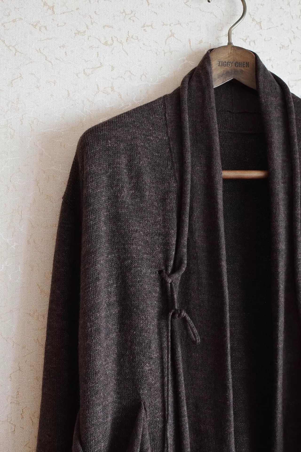 Other Jurgen Lehl 00s Wool Linen Mix Cardigan Black & Brown Size US M / EU 48-50 / 2 - 4 Thumbnail