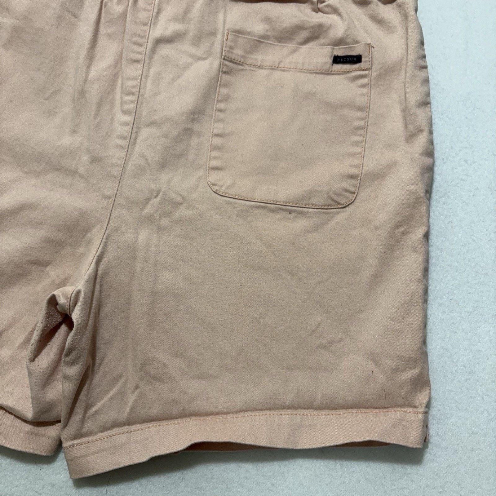 Pacsun Pacsun Large Cotton Textured Volley Shorts Drawstring Pink Size US 36 / EU 52 - 14 Thumbnail