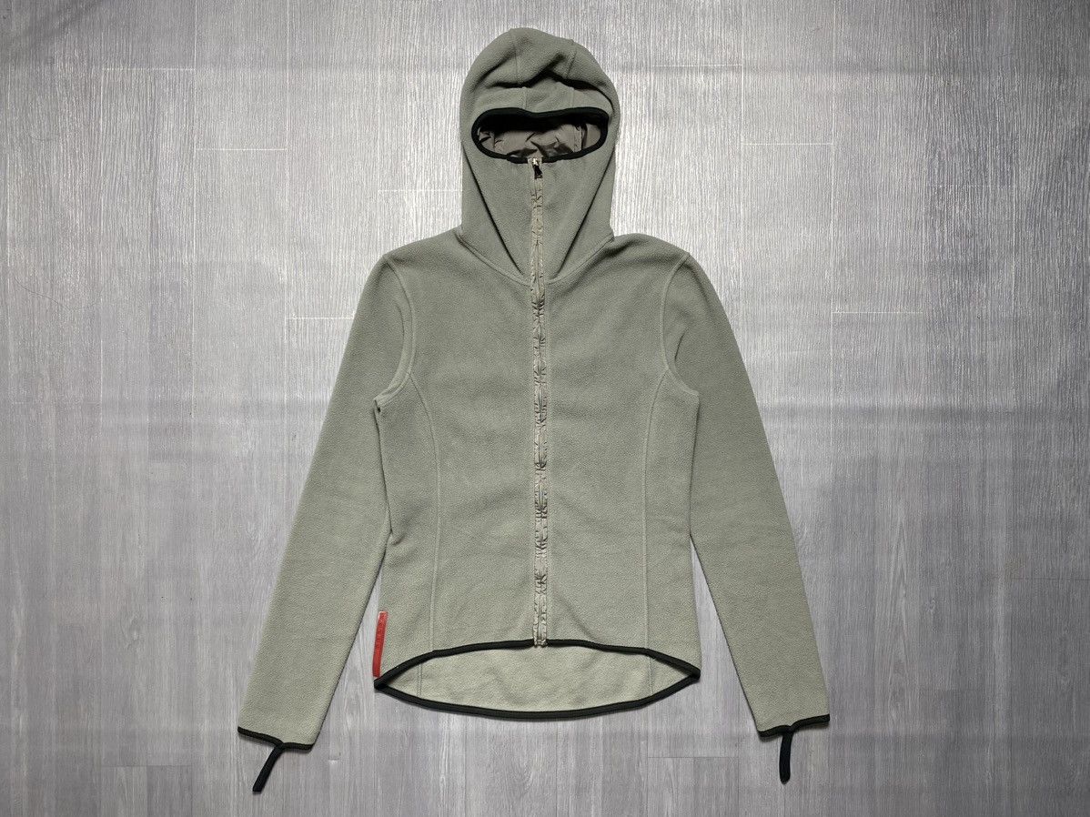 image of Prada Aw99 Ninja Fleece in Grey, Women's (Size Small)