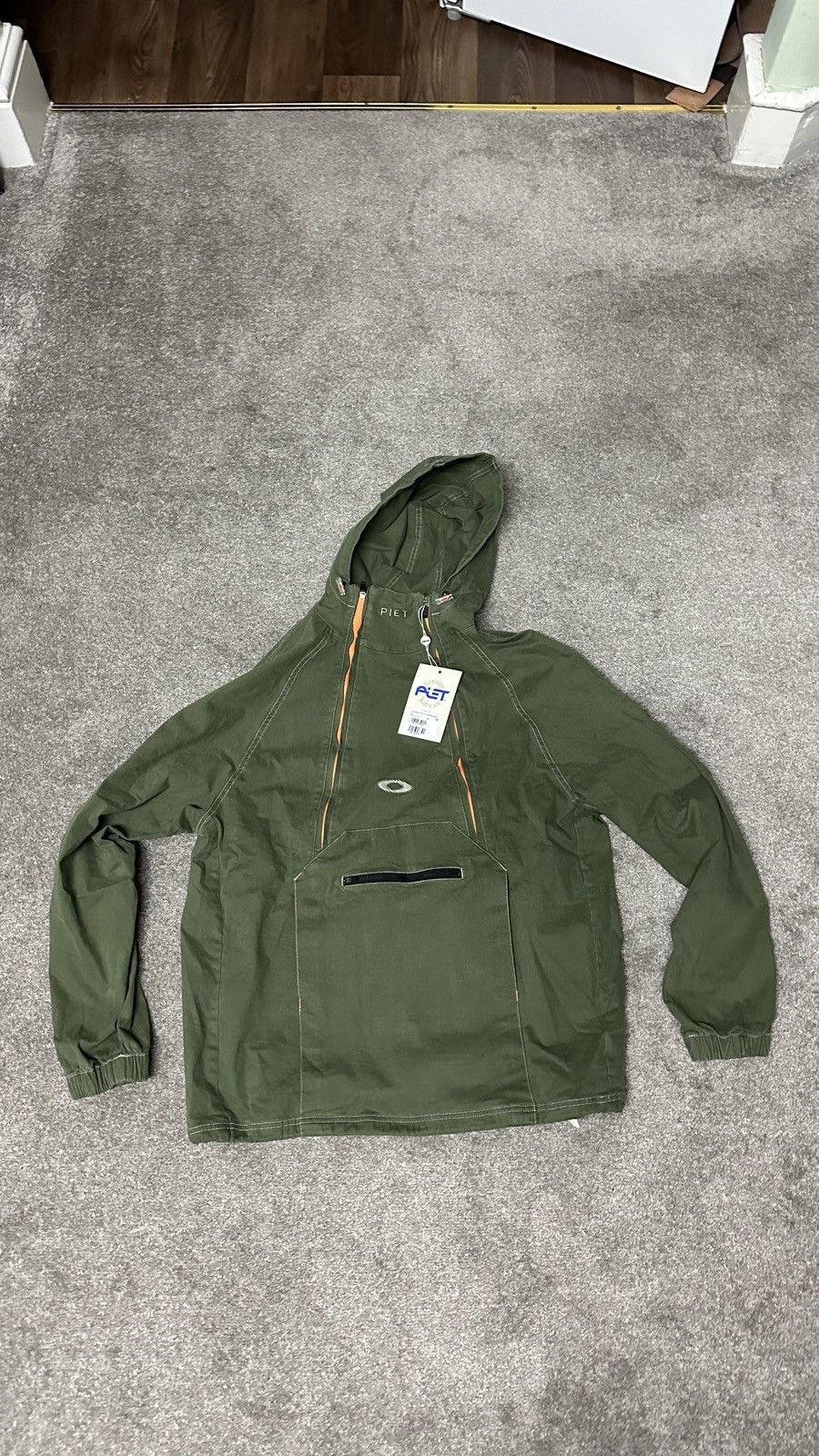 image of Oakley x Piet Static Windbreaker in Green, Men's (Size Medium)