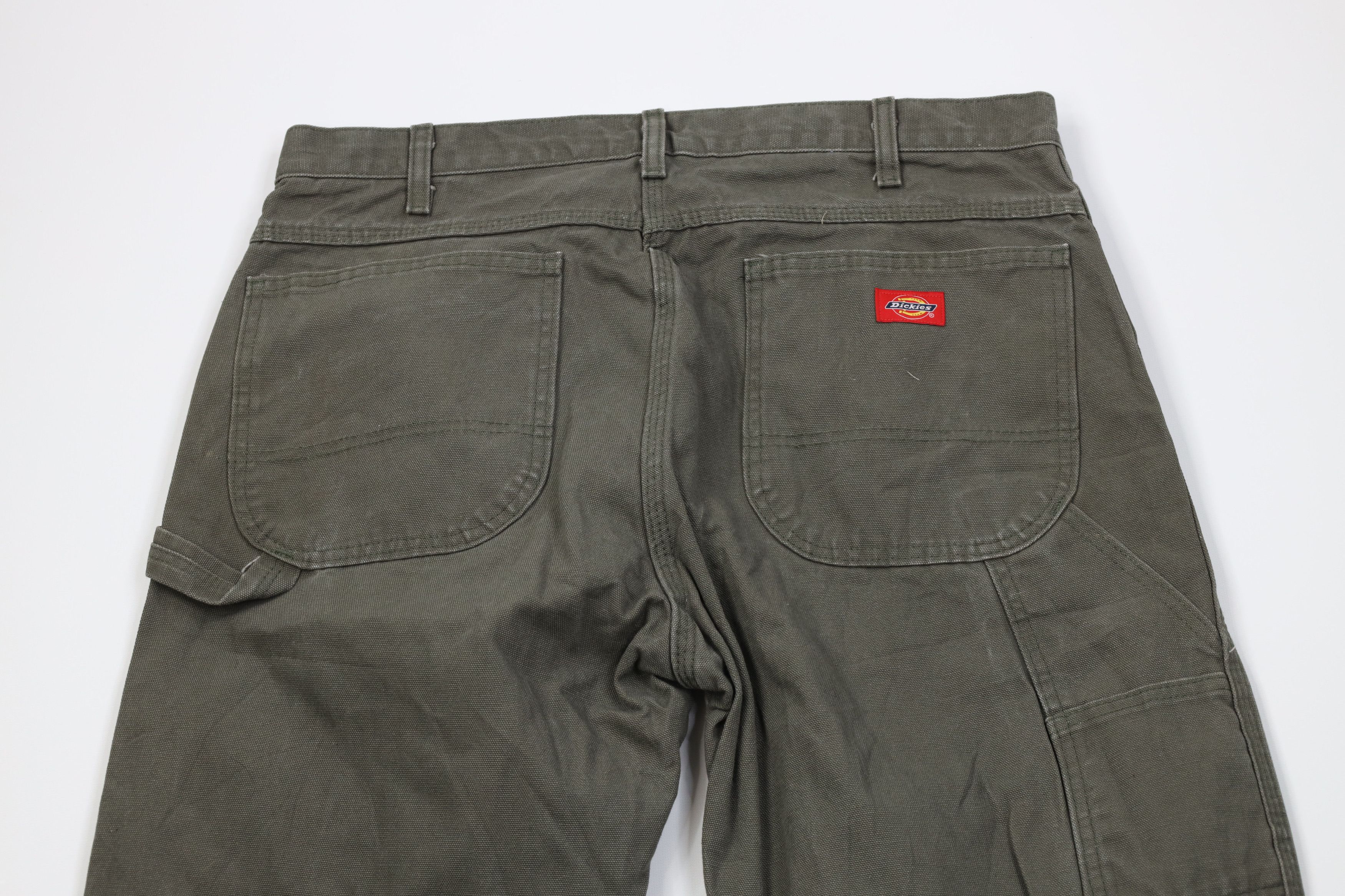 Dickies Vintage Y2K Dickies Canvas Wide Leg Dungaree Pants Green Size US 36 / EU 52 - 11 Thumbnail