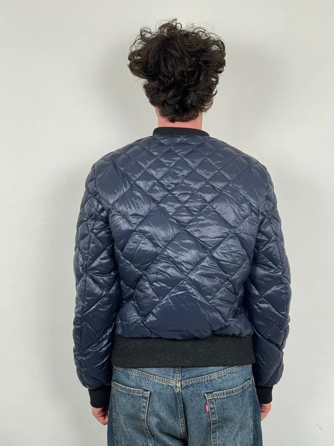 Dolce & Gabbana Dolce & Gabbana Navy Nylon Quilted Bomber Jacket Size US L / EU 52-54 / 3 - 3 Thumbnail