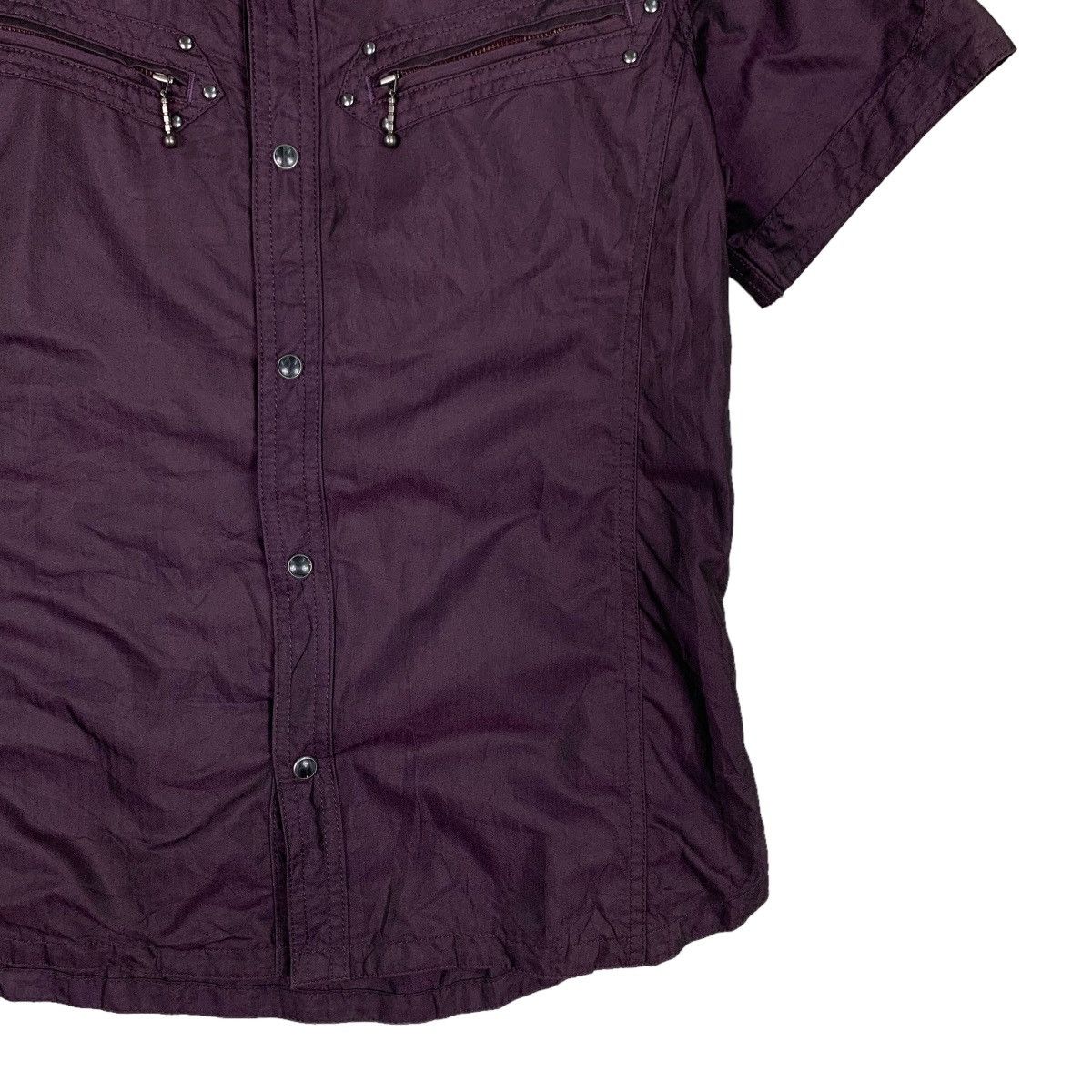 HIDEAWAYS HIDEAWAYS NICOLE Short Sleeve Snap Button Shirt #0891-C40 Size US S / EU 44-46 / 1 - 4 Thumbnail