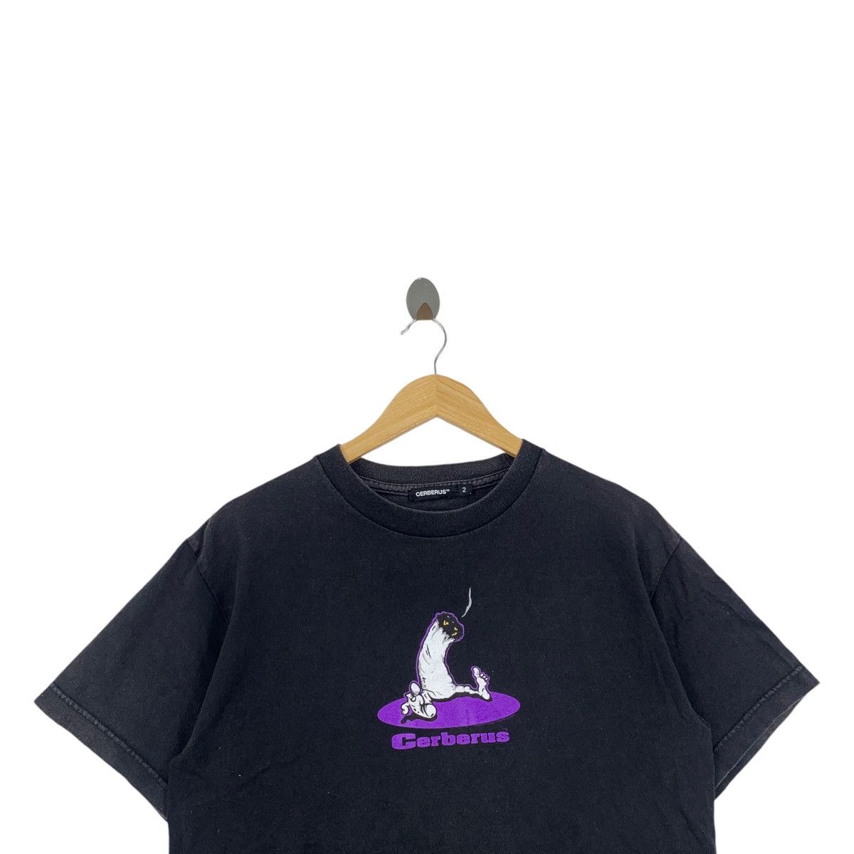 Japanese Brand CERBERUS Gone Co.Ltd Japanese Brand Logo Print Black Size US M / EU 48-50 / 2 - 2 Thumbnail
